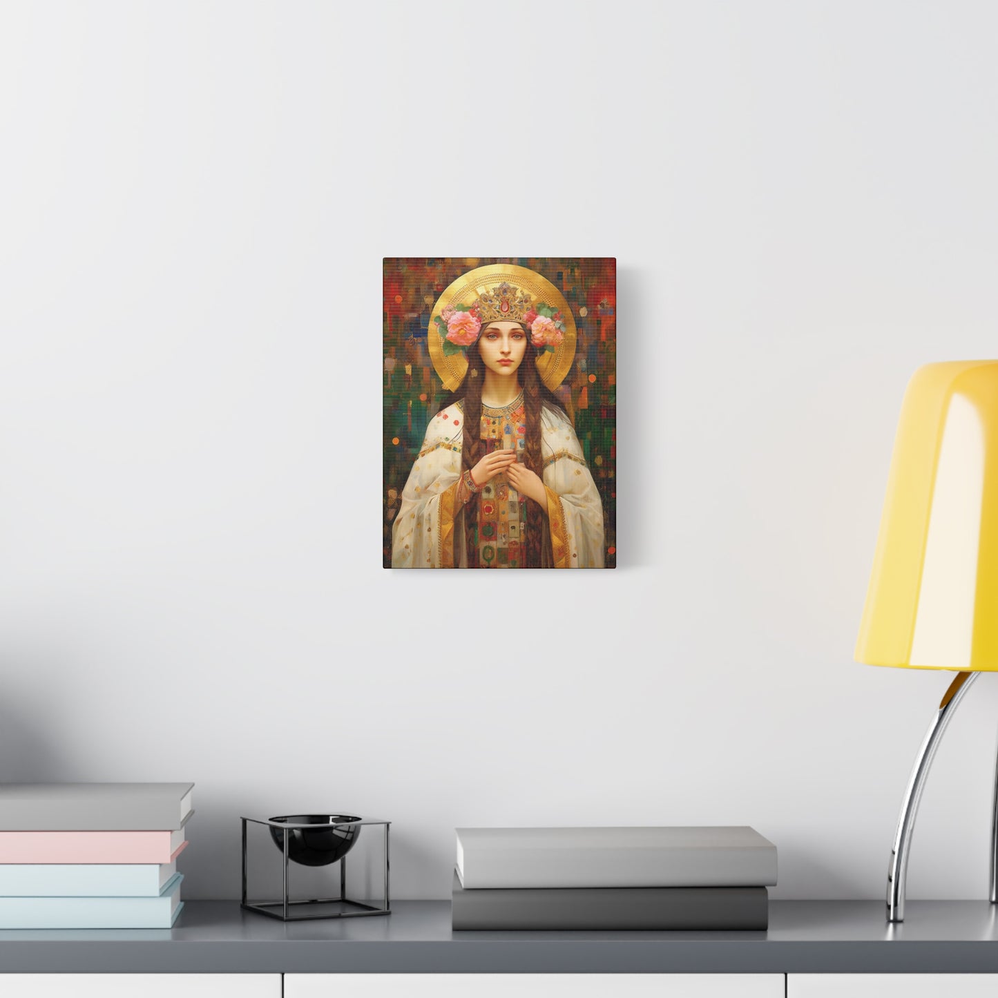 Saint Elizabeth of Hungary  - Museum Wrapped Canvas - Sanctified Souls Print - Religious Art for your Home