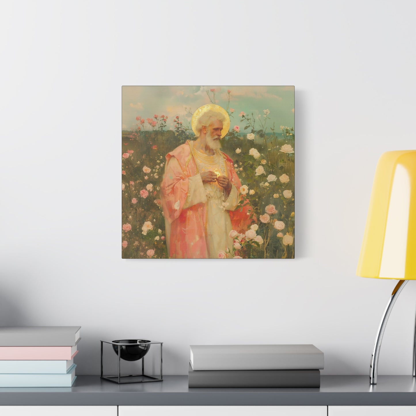 Saint Valentine - Multiple Sizes - Catholic Home art - Museum Wrapped Canvas - Sanctified Souls Print - Catholic Saint Art