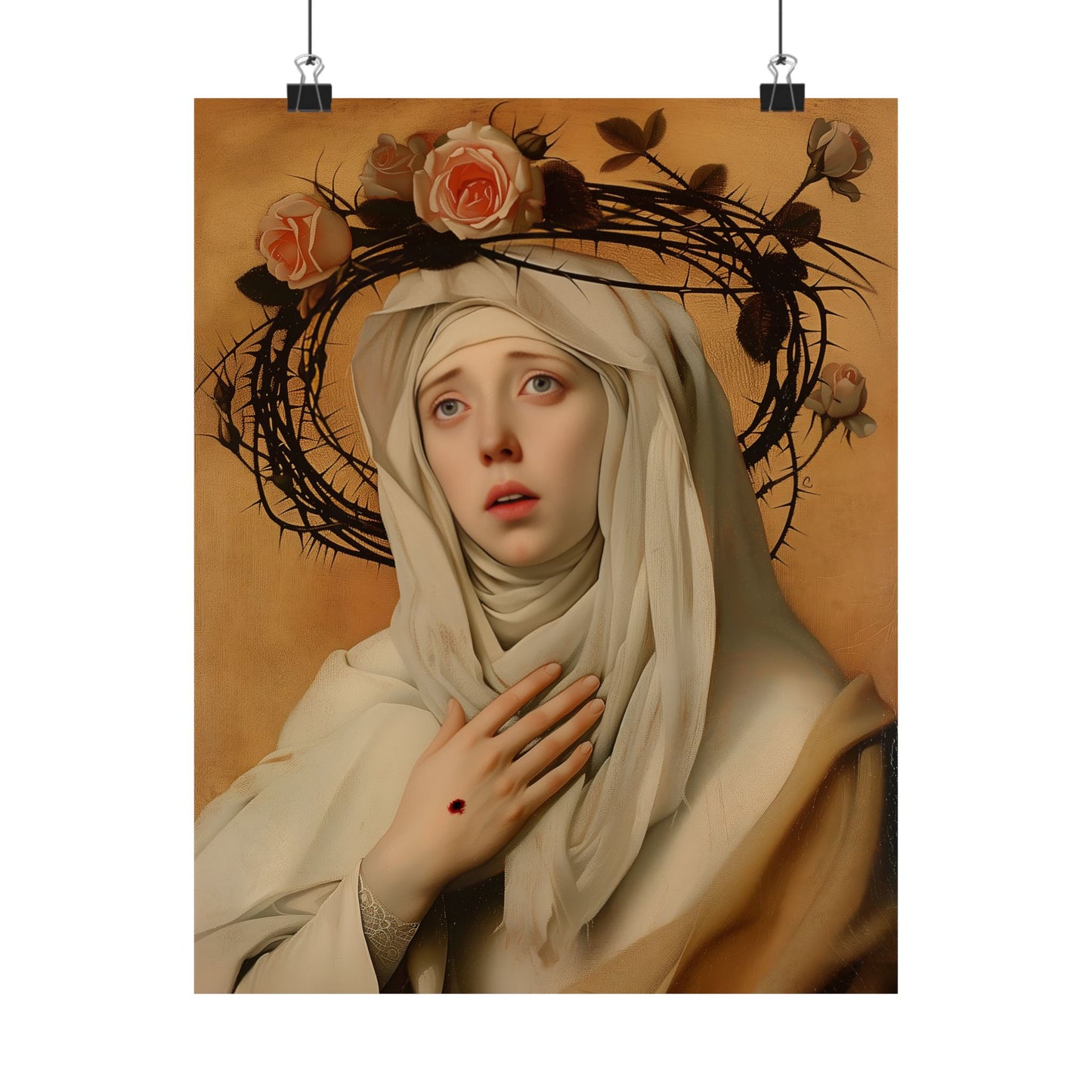 Saint Catherine de Ricci  - Sanctified Souls Print - Multiple Sizes - Premium Matte Vertical Posters - Catholic Art for the home