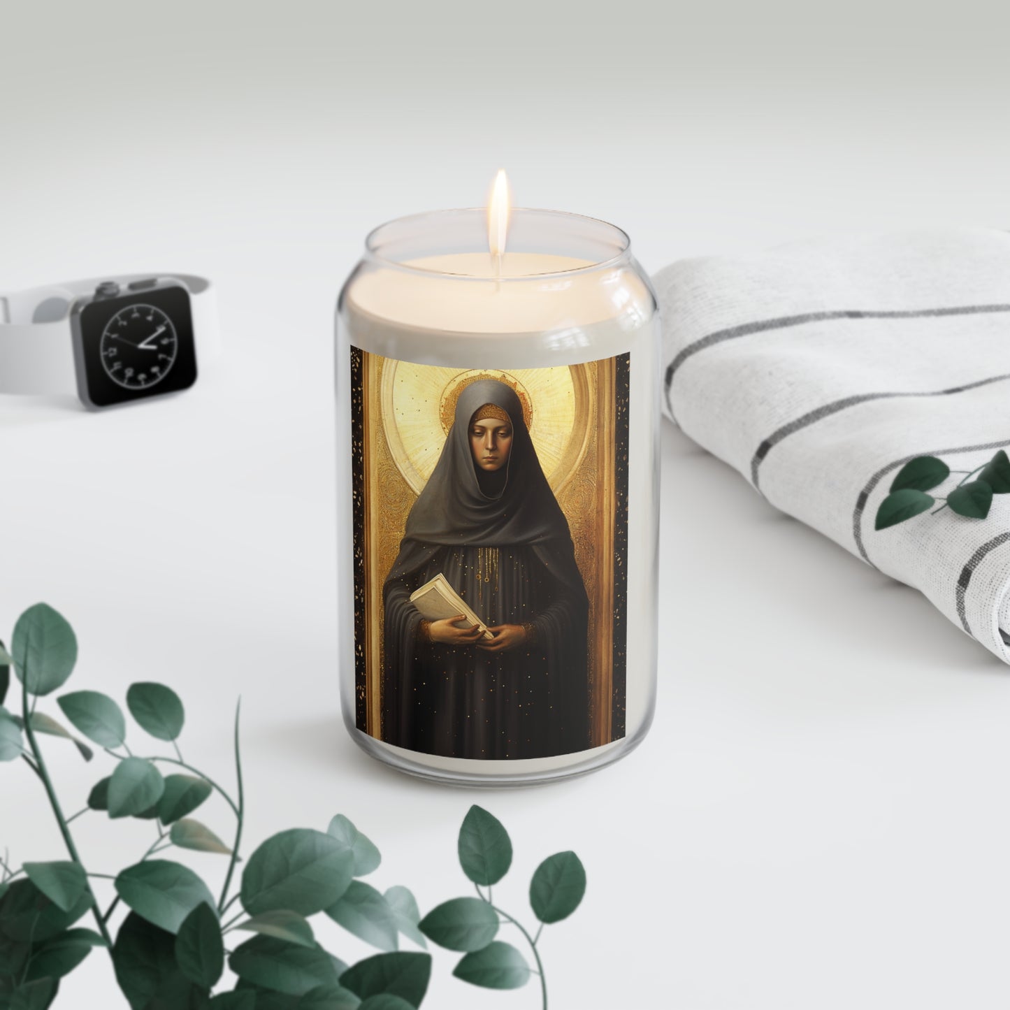 Saint Monica of Hippo - Scented Prayer Candle, 13.75oz - Tall Size - Religious Prayer Candle - Catholic Art