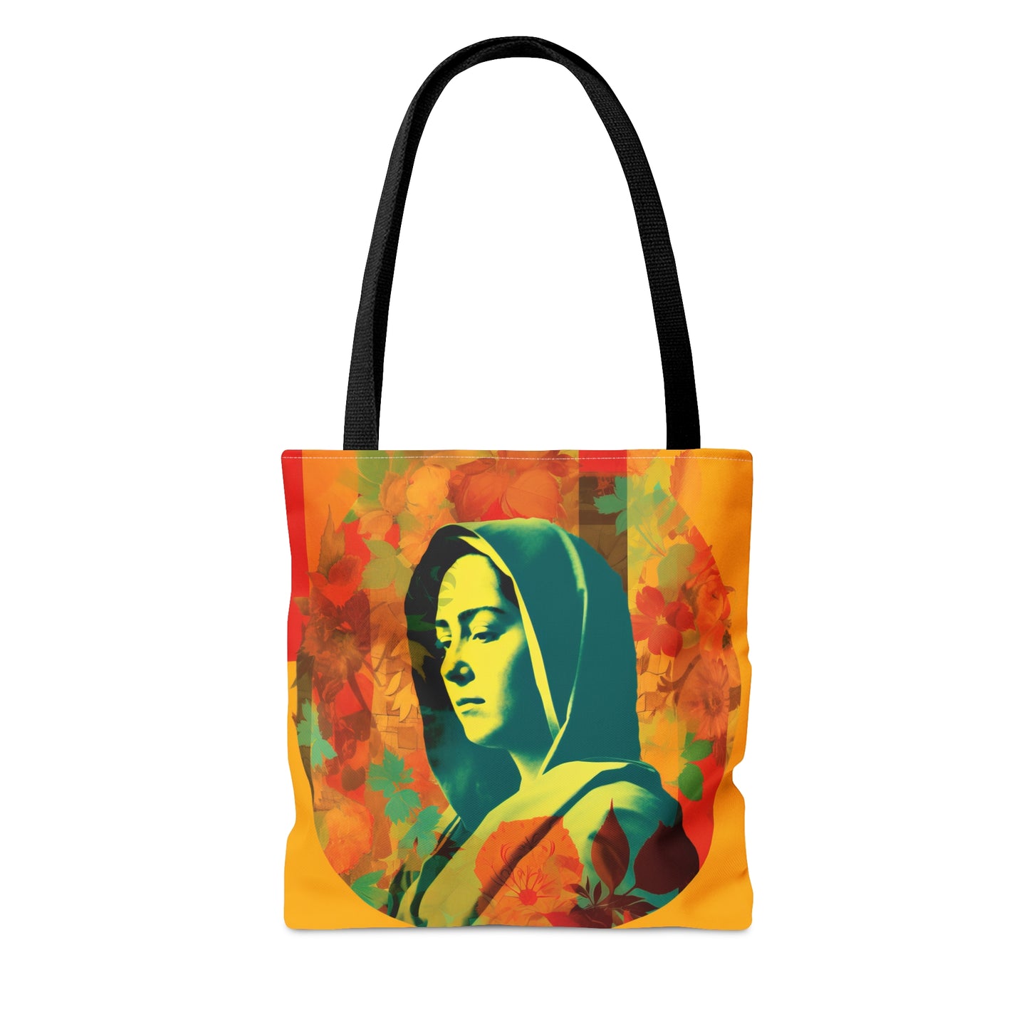 Mary Mother of God Tote Bag - Catholic faith inspired carry-all purse - day to day bag - Mary the Blessed Virgin - Double Sided