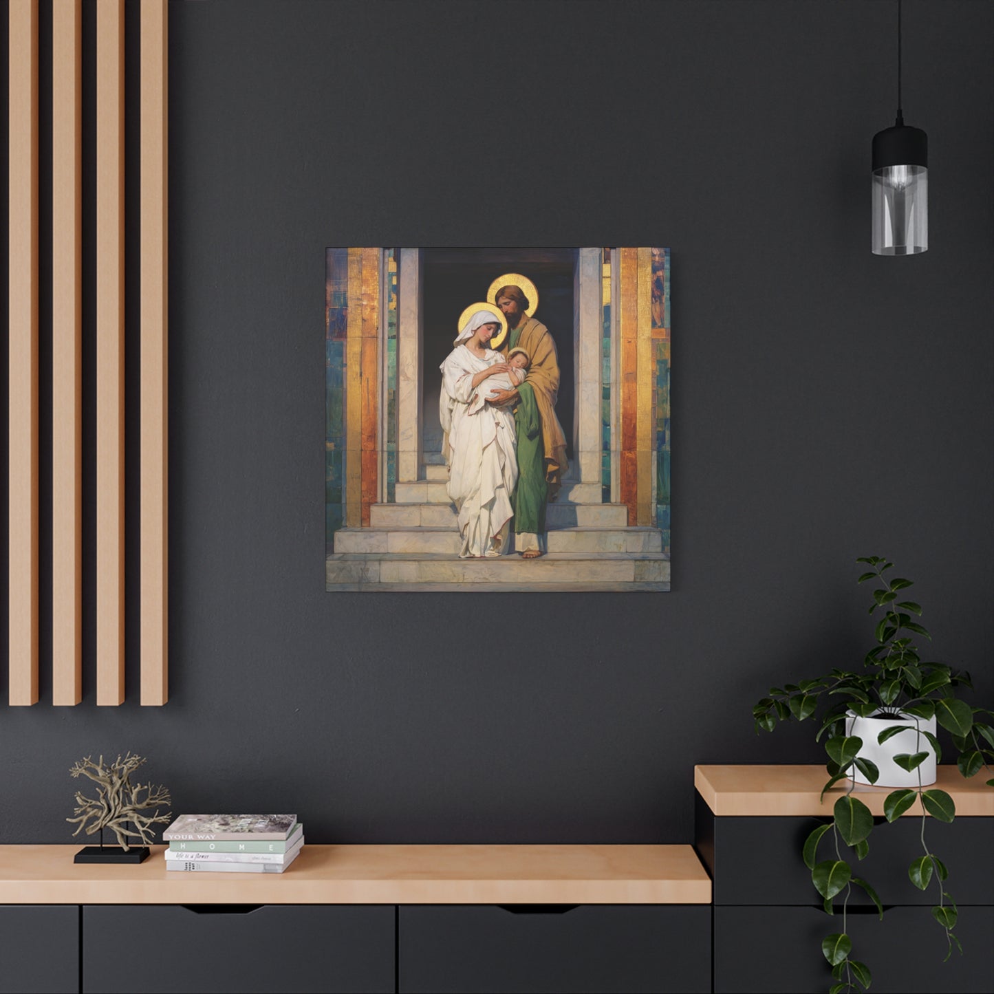 The Feast of the Presentation of the Lord - Holy Family - Gallery Wrapped Canvas - Print - Religious Art for your Home - Catholic art print - prayer room art