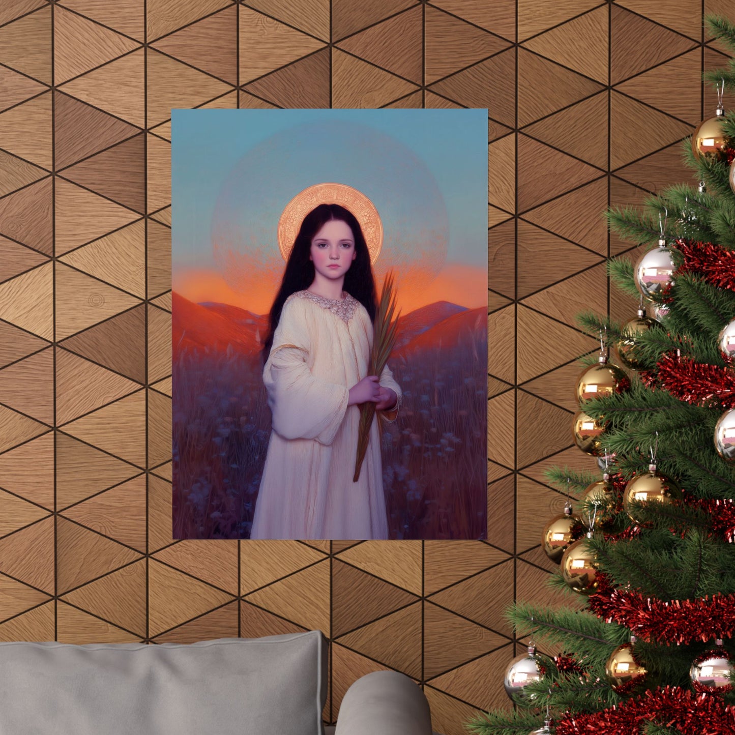 Saint Hope -  Sanctified Souls Print - Multiple Sizes - Premium Posters - Catholic Art - Christian Home - Martyr Saint
