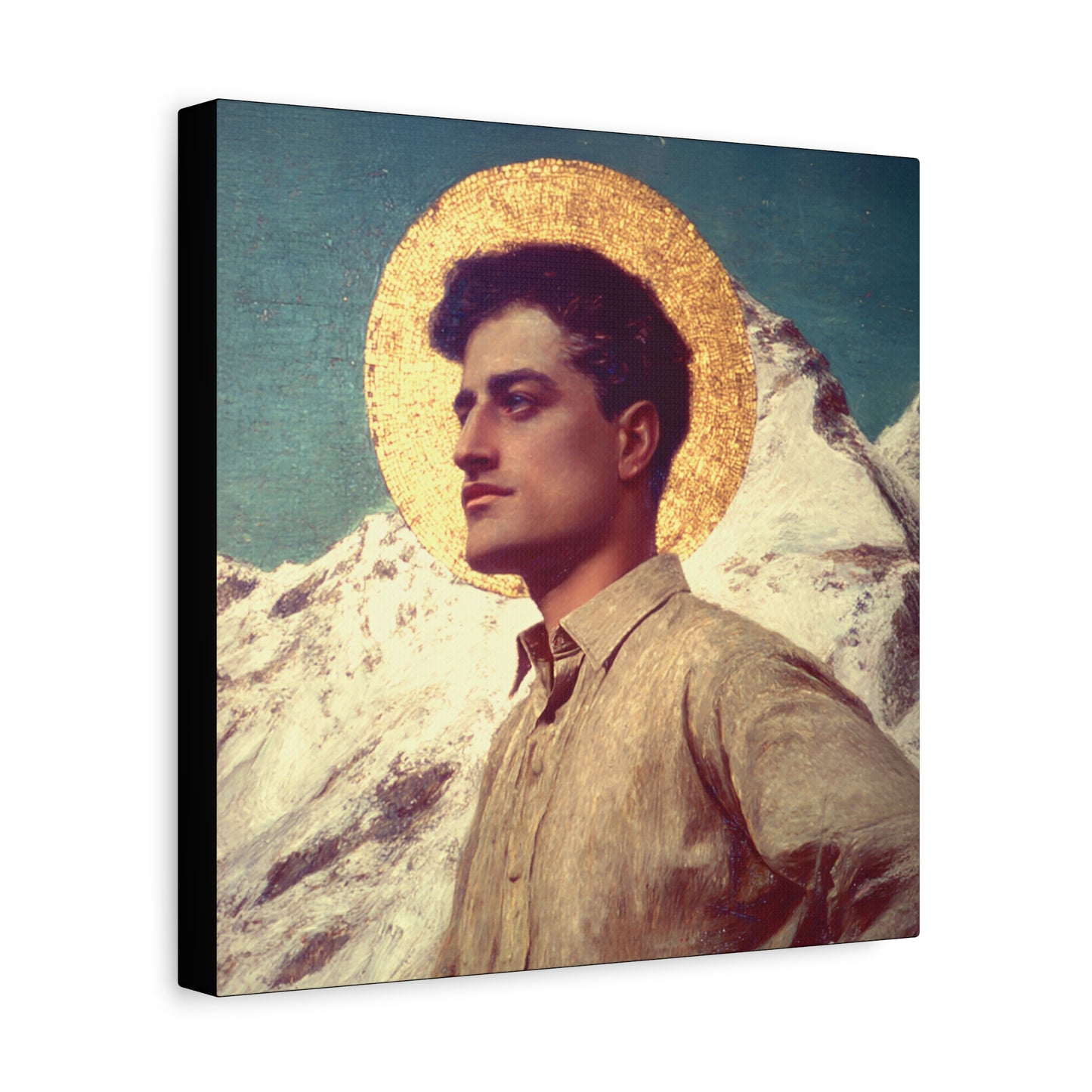 Saint Pier Giorgio Frassati -  Museum Wrapped Canvas - Sanctified Souls Print - Religious Art for your Home - Catholic Patron Saint Art