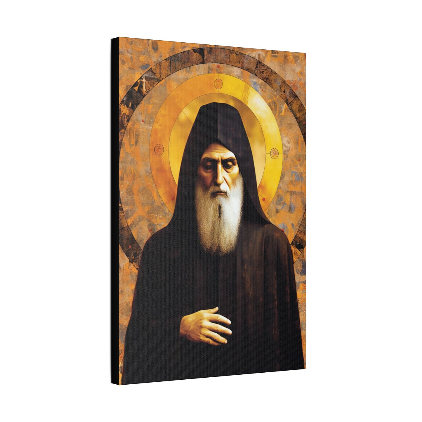 Saint Charbel Makhlouf Canvas Print - Multiple Sizes - Catholic Home art - Museum Wrapped Canvas - Sanctified Souls Print - Saint Sharbel