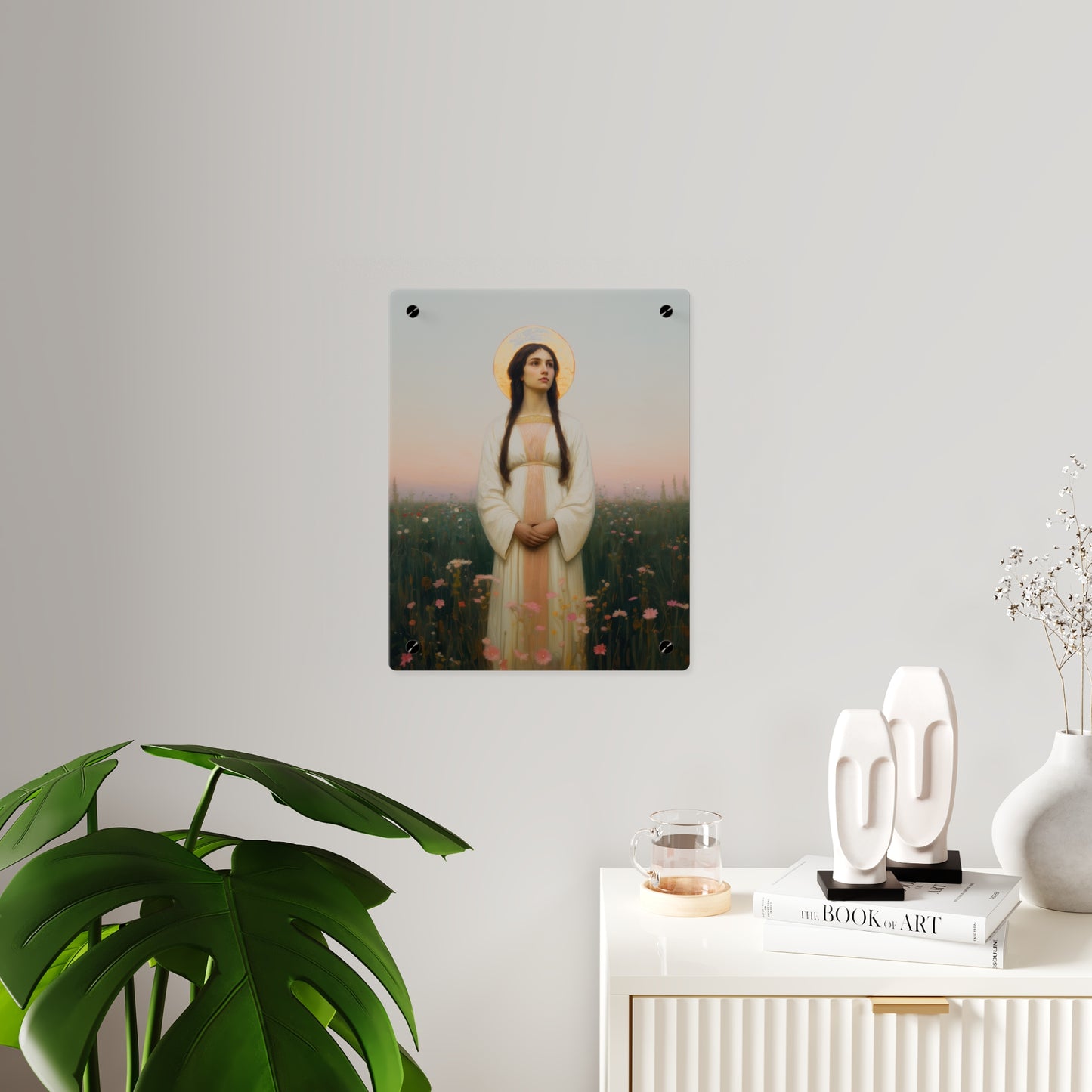 Saint Sabina Wall Art Panel - Ready to Hang Acrylic Print - Catholic Saint Art - Patron Saint Print - No Frame needed