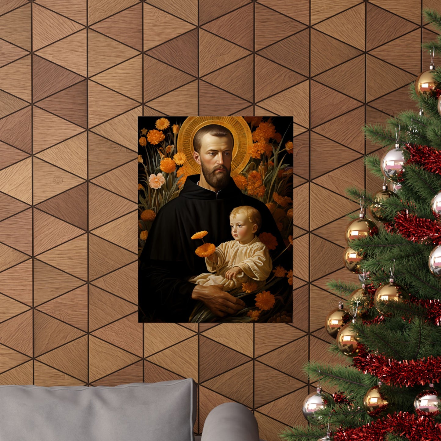 Saint Cajetan - Sanctified Souls Print - Multiple Sizes - Premium Matte Vertical Posters