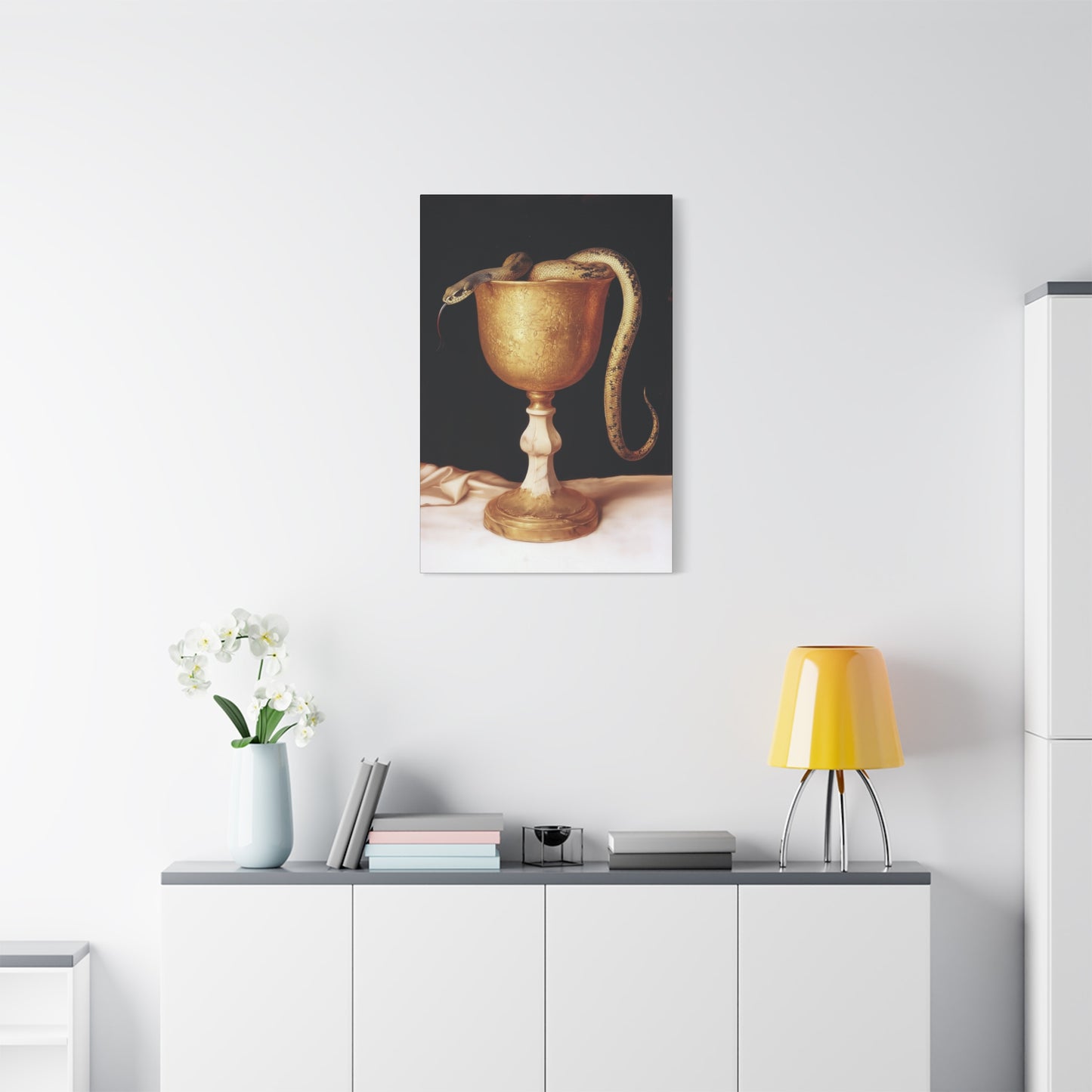 Saint John's Chalice - Gallery Wrapped Canvas - Print - Religious Art for your Home - Catholic