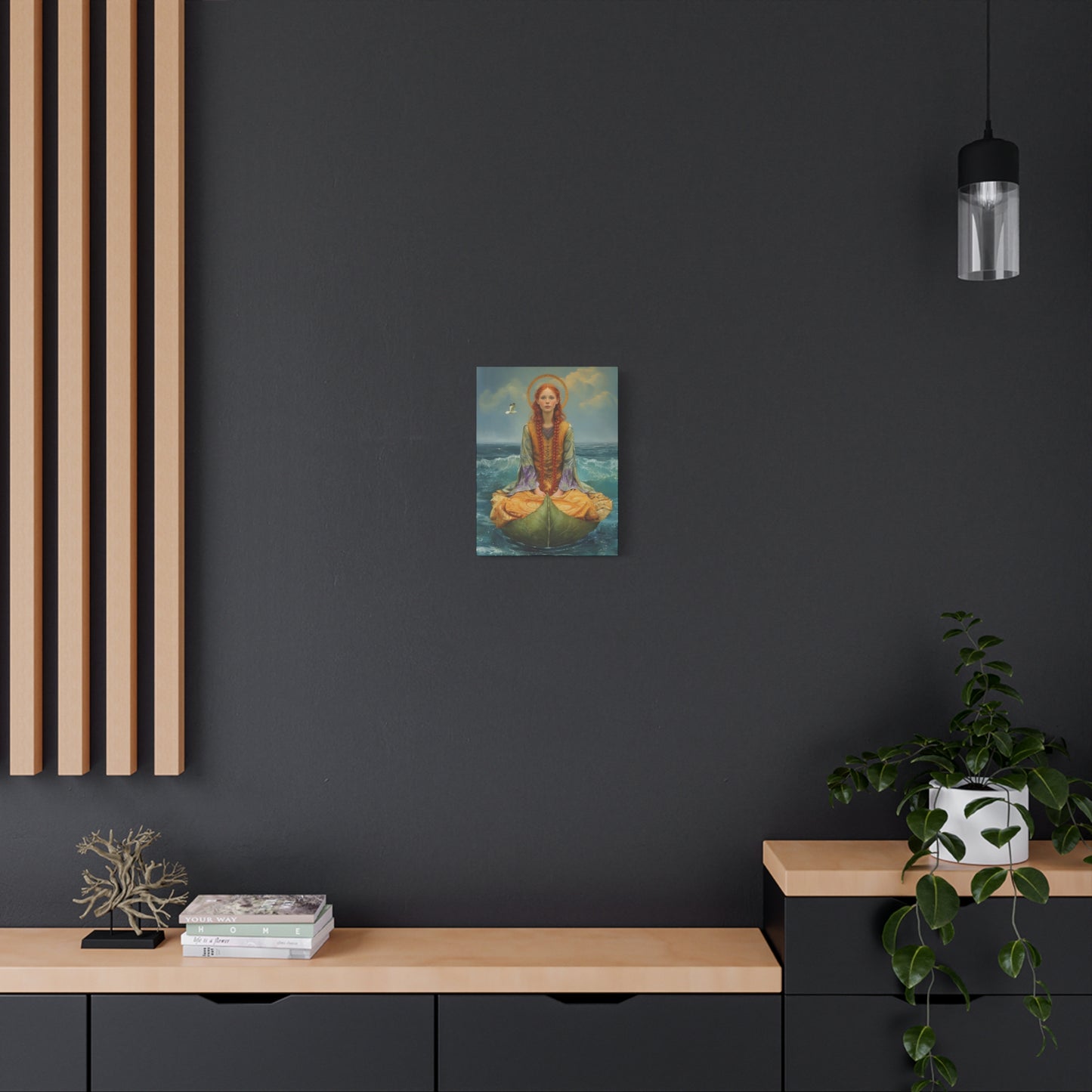 Saint Ia of Cornwall - Museum Wrapped Canvas - Sanctified Souls Print - Religious Art for your Home