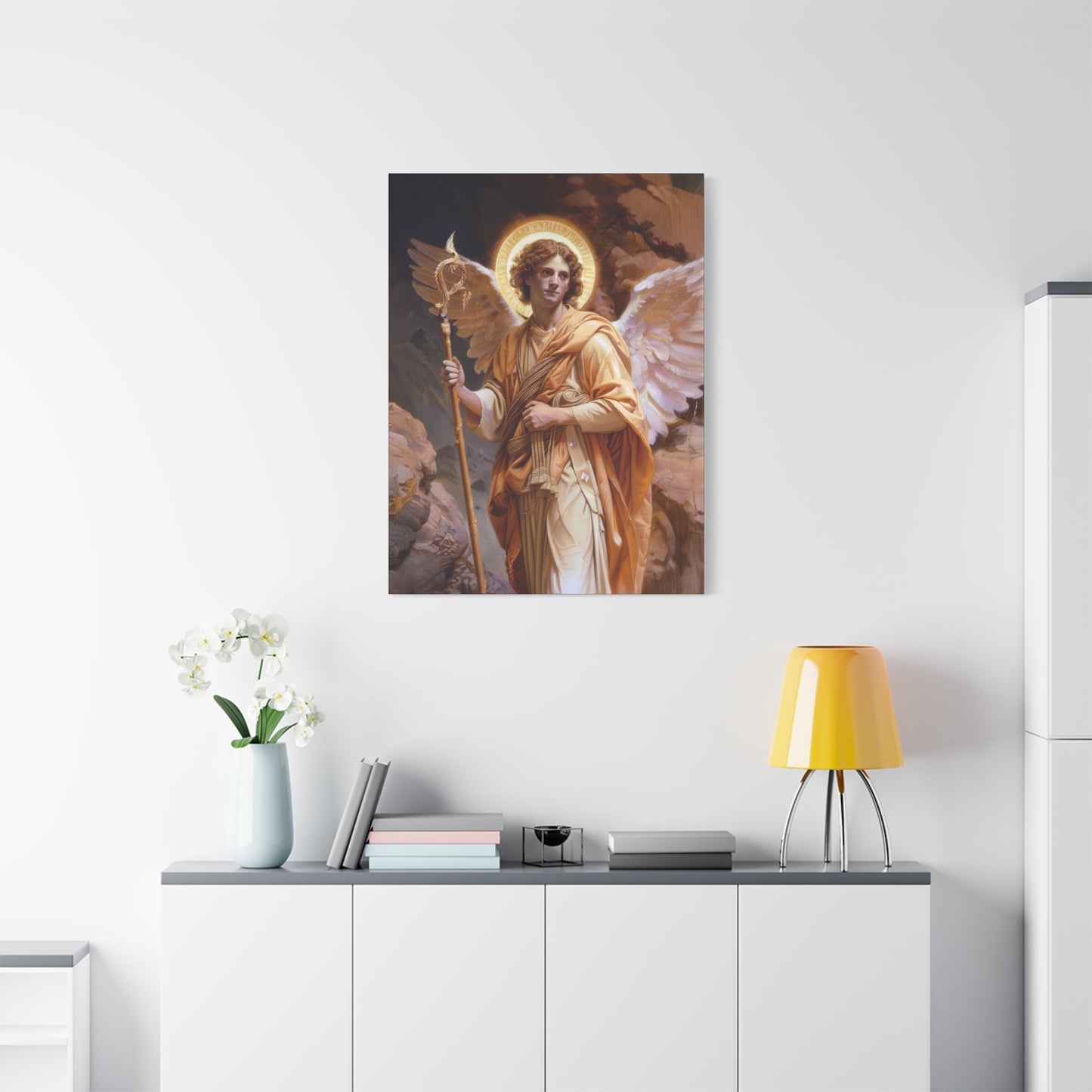 Saint Raphael the Archangel - Gallery Wrapped Canvas - Print - Religious Art for your Home - Catholic