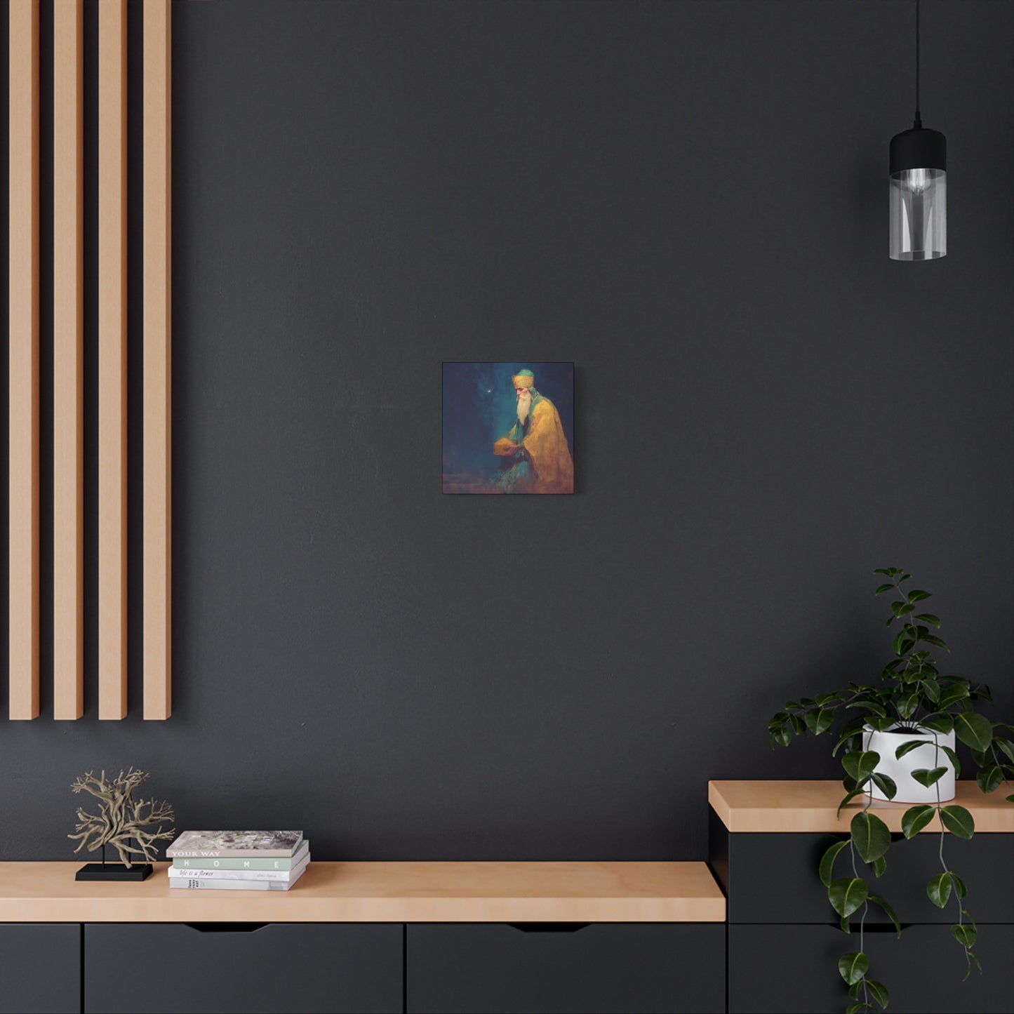 Caspar and the Offering of Worship - 3 Wise Men - Gallery Wrapped Canvas - Print - Religious Art for your Home - Catholic
