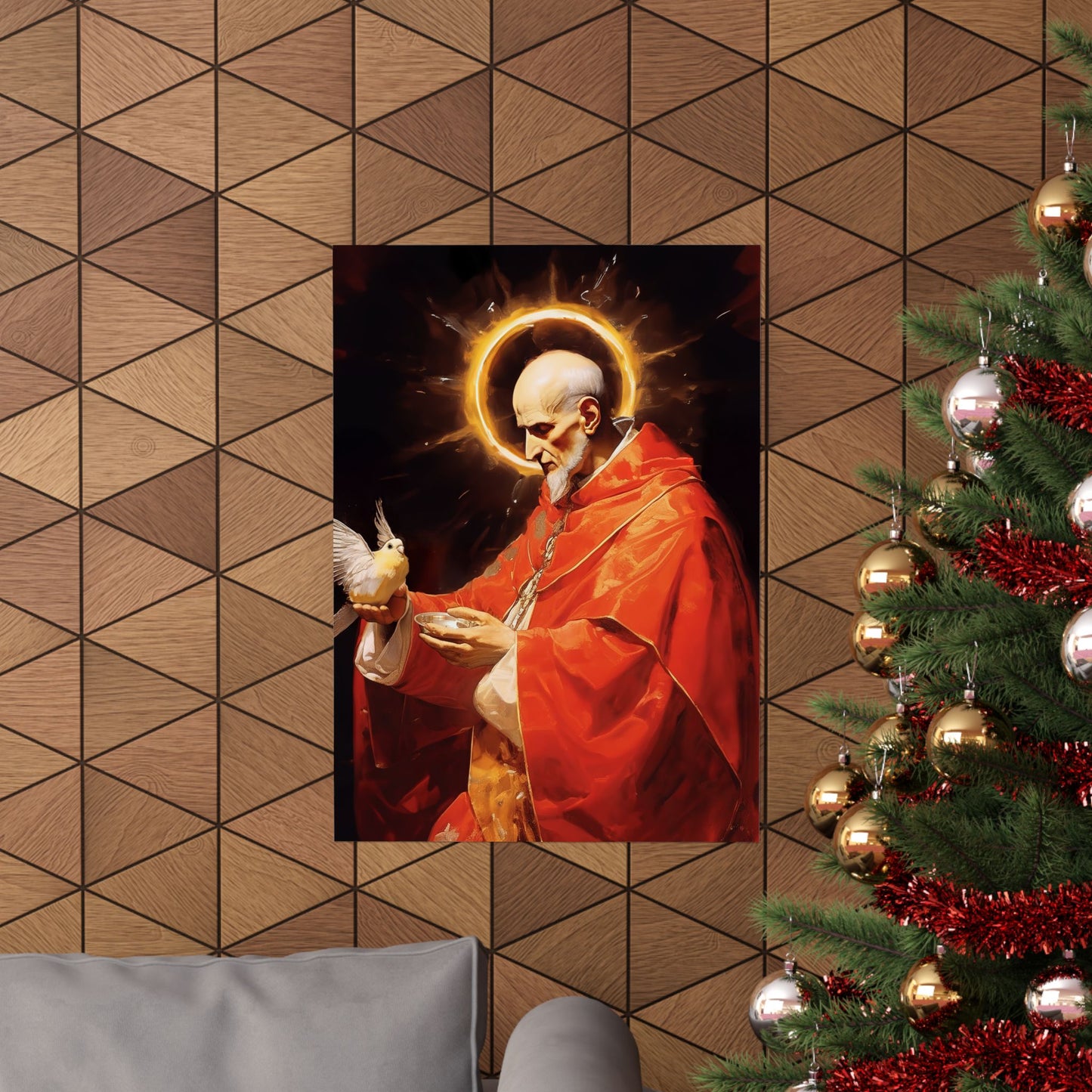 Pope Saint Gregory the Great Print - Sanctified Souls Print - Multiple Sizes - Premium Matte Vertical Posters