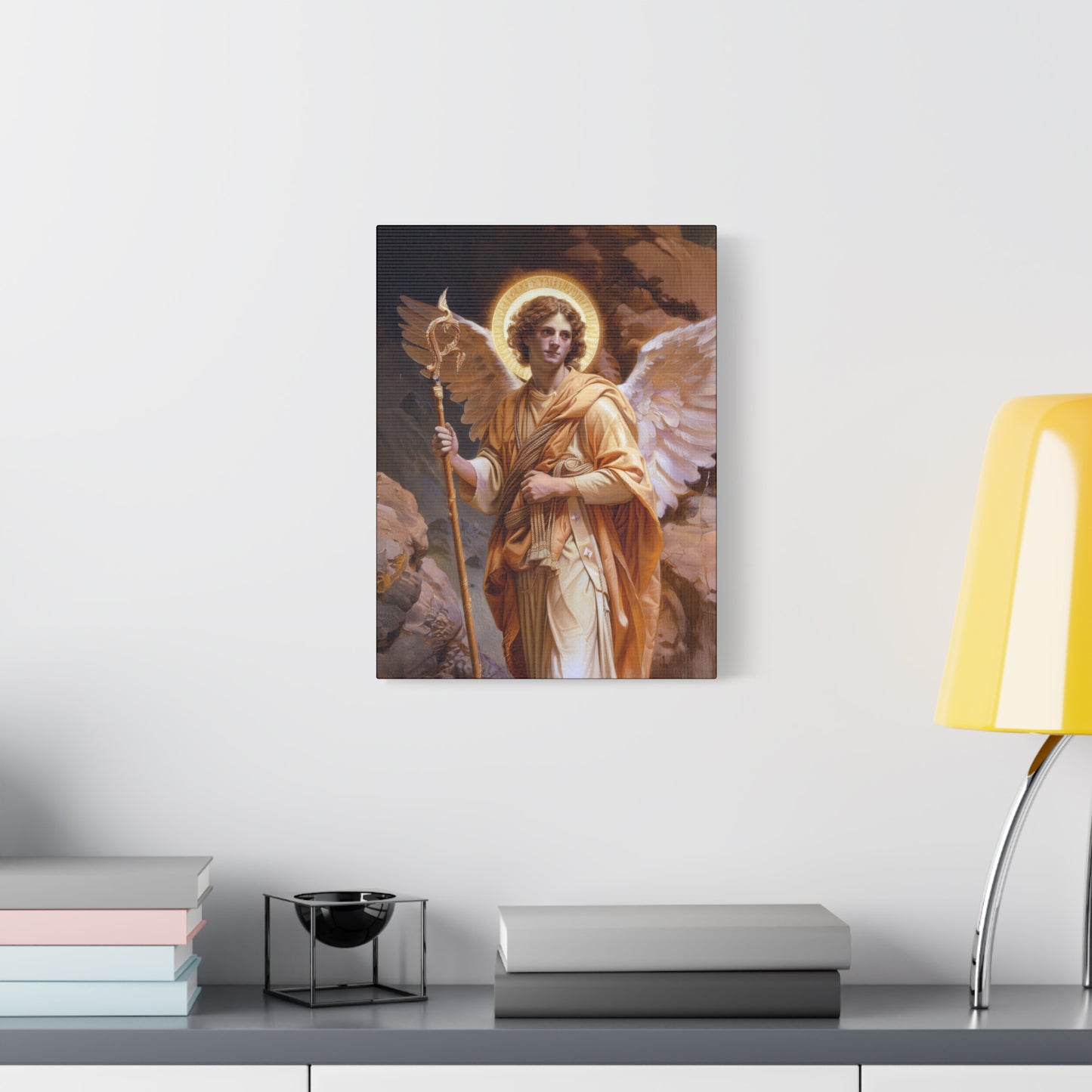 Saint Raphael the Archangel - Gallery Wrapped Canvas - Print - Religious Art for your Home - Catholic