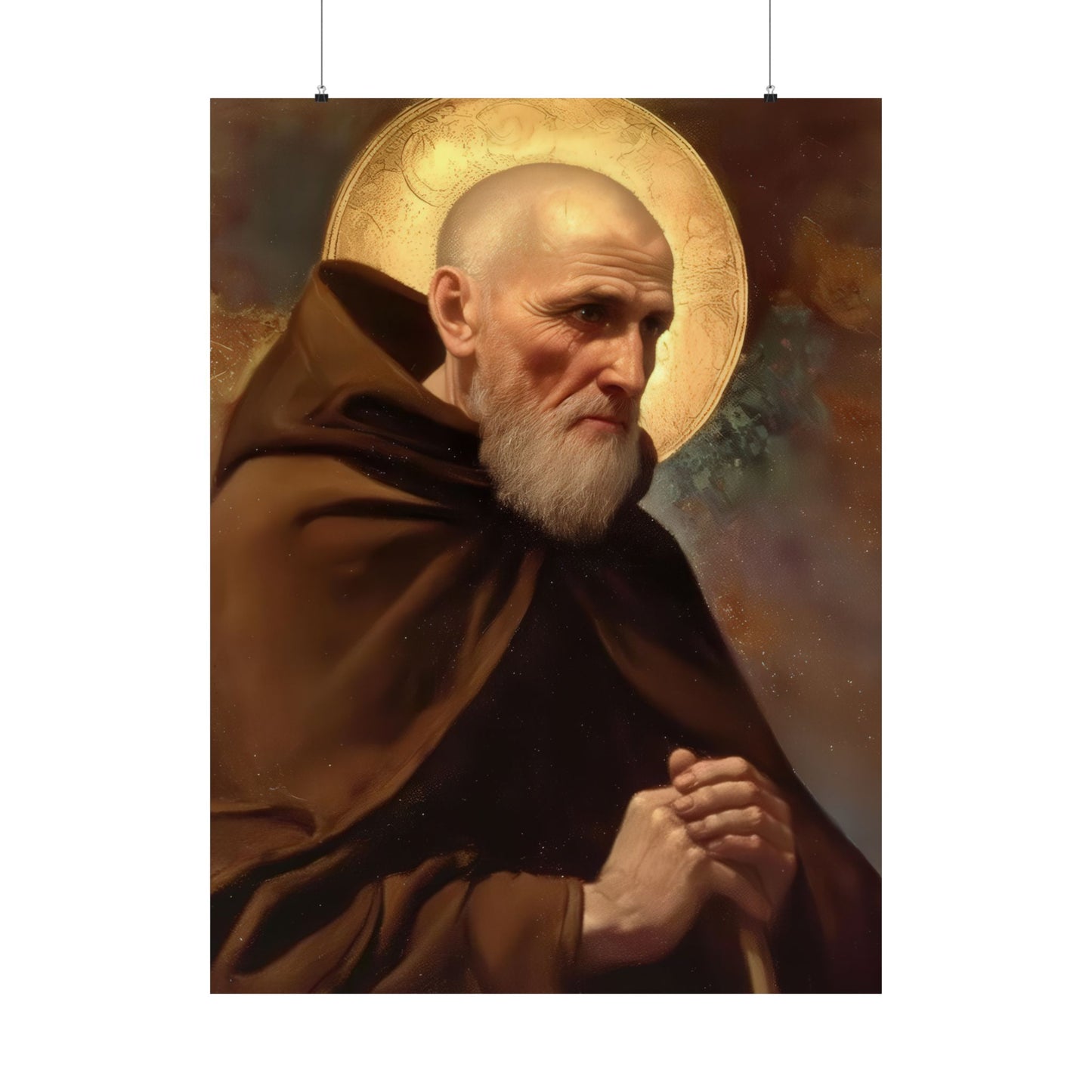 Saint Ignatius of Laconi - Sanctified Souls Print - Multiple Sizes - Premium Matte Vertical Posters