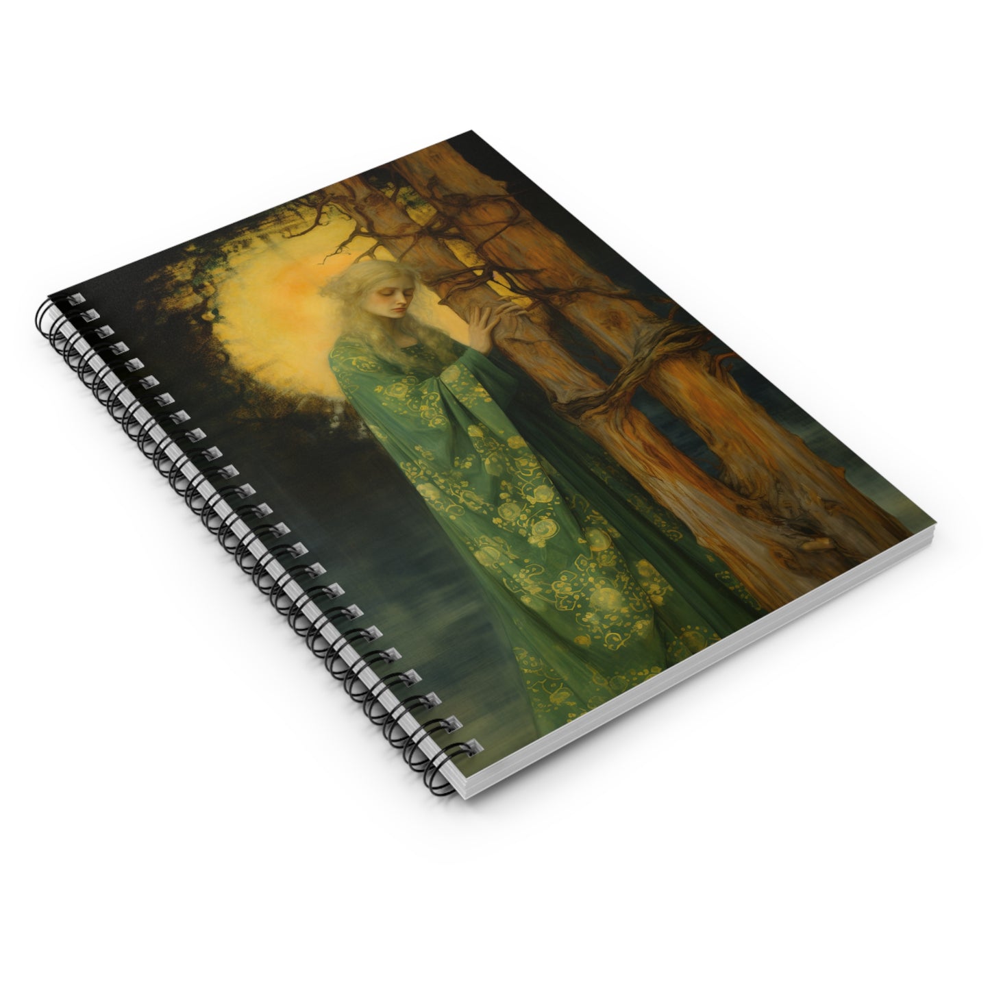 Saint Afra Journal - Sanctified Souls Art - Religious Based Notebook - Spiral Notebook - Ruled Line