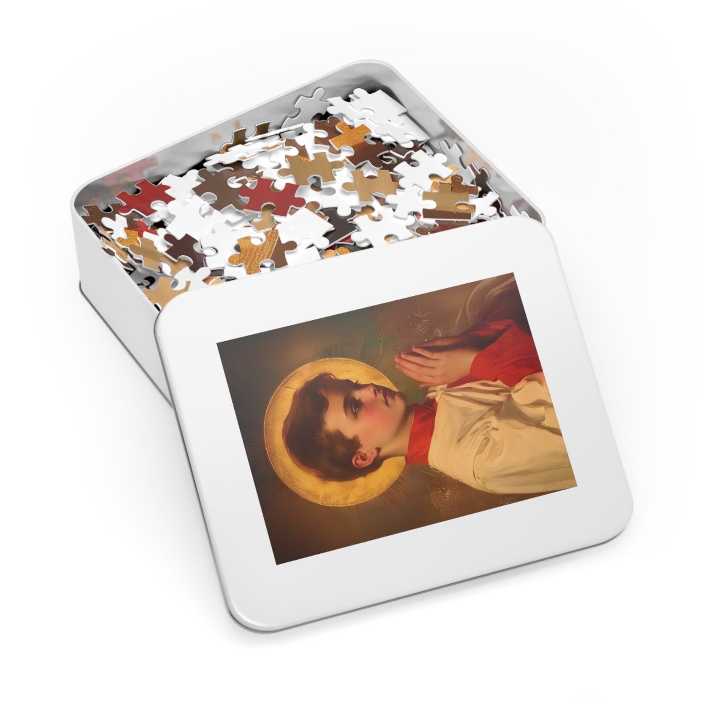 Saint Dominic Savio - Puzzle and Keepsake Tin - Religious (30, 110, 252, 500,1000) - Religious Puzzle - Gifts for Catholic Families