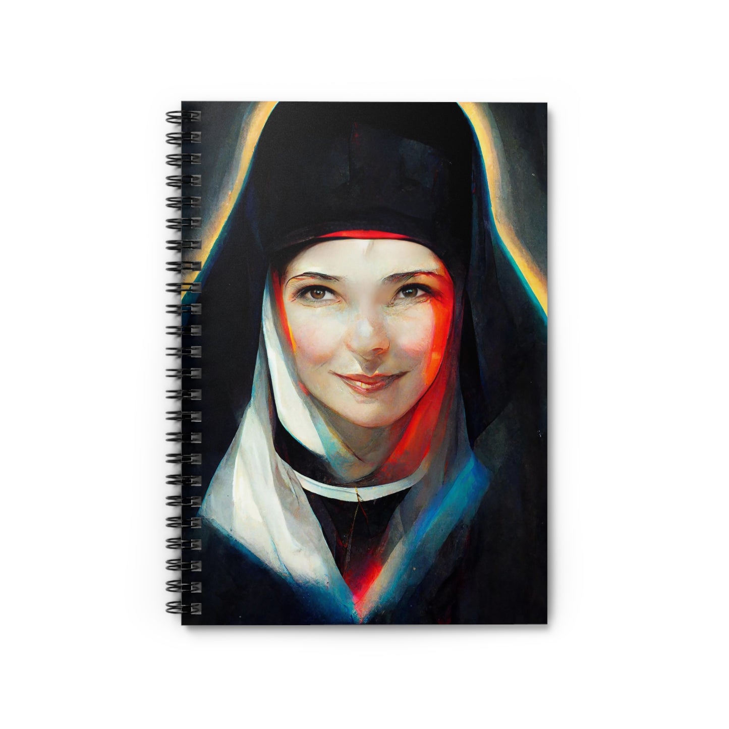 Saint Faustina Kowalska Journal - Sanctified Souls Art - Religious Based Notebook - Spiral Notebook - Ruled Line