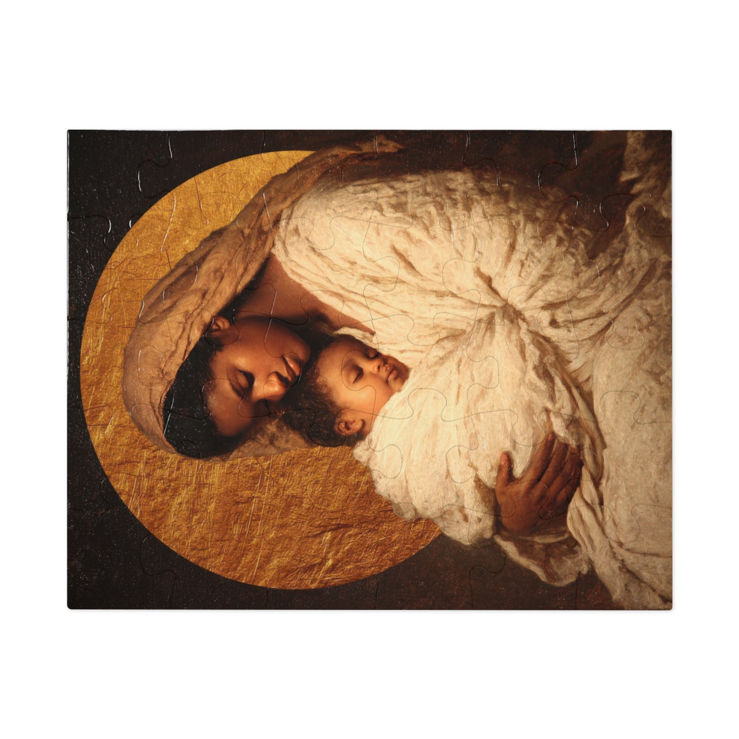 Our Lady of the Manger - Mother Mary and the Christ Child - Puzzle & Keepsake Tin - Religious Jigsaw Puzzle (30, 110, 252, 500,1000-Piece)