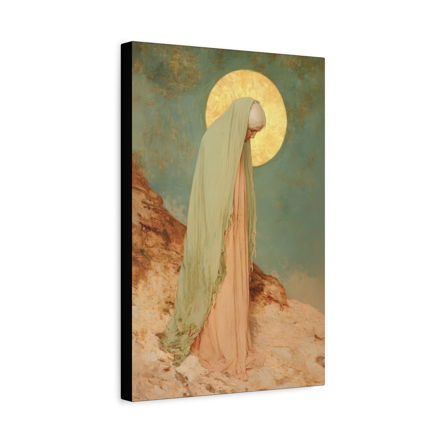 Saint Melania the Elder - Desert Mother - Gallery Wrapped Canvas - Print - Religious Art for your Home - Catholic Art Print