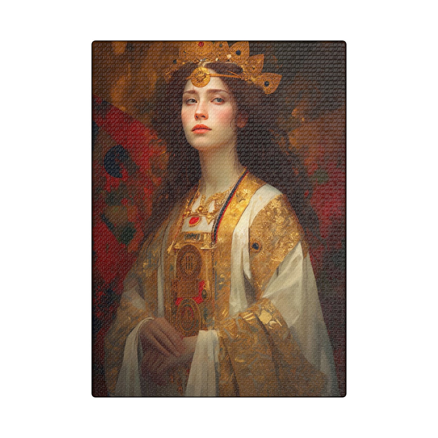 Saint Barbara Canvas Print - Multiple Sizes - Catholic Home art - Museum Wrapped Canvas - Sanctified Souls Print
