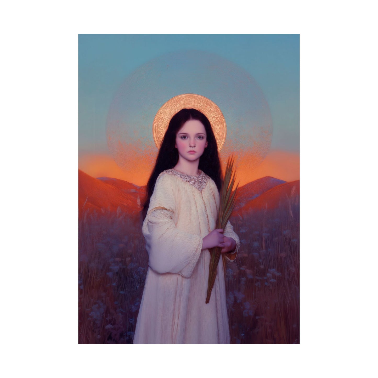 Saint Hope -  Sanctified Souls Print - Multiple Sizes - Premium Posters - Catholic Art - Christian Home - Martyr Saint