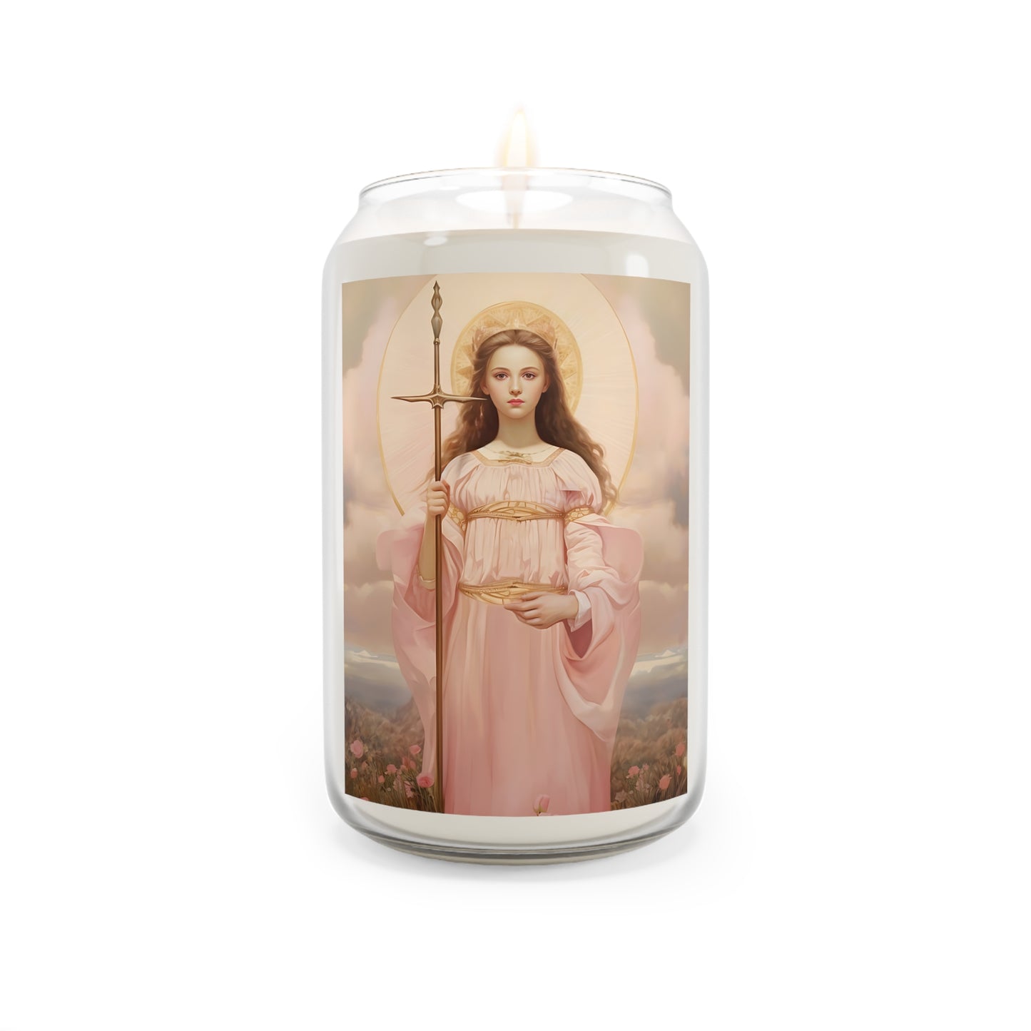 Saint Philomena - Scented Prayer Candle, 13.75oz - Tall Size - Religious Prayer Candle - Catholic Art - Religious Gift