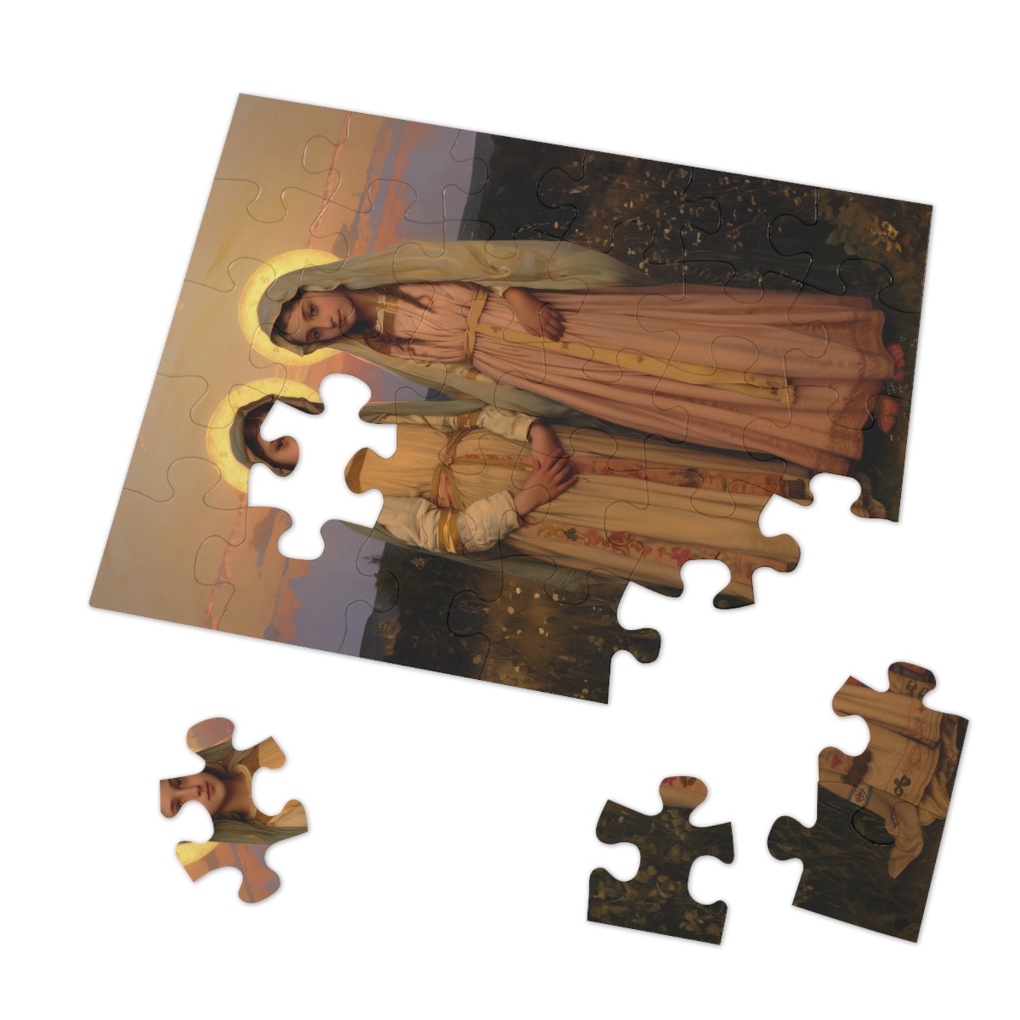 Saints Nunilo and Alodia - Puzzle and Keepsake Tin - Religious (30, 110, 252, 500,1000) - Religious Puzzle - Gifts for Catholic Families