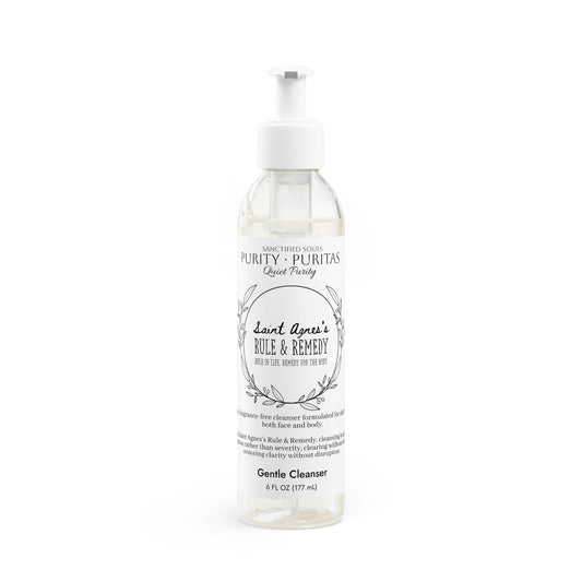 Saint Agnes's Rule & Remedy - Purity · Puritas - Quiet Purity - Gentle Face and Body Cleanser, 6 fl. oz. (177 ml)