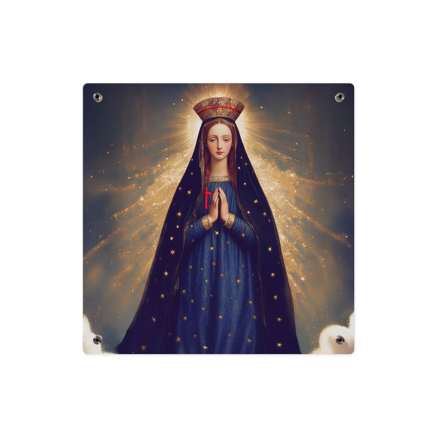 Our Lady of Pontmain Wall Art Panel - Ready to Hang Acrylic Print - Catholic Saint Art - Patron Saint Print - Mother Mary Art