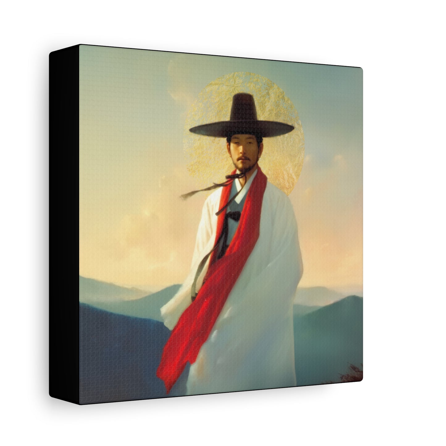 Saint Andrew Kim Taegon - Multiple Sizes - Catholic Home art - Museum Wrapped Canvas - Sanctified Souls Print - Martyr Saint