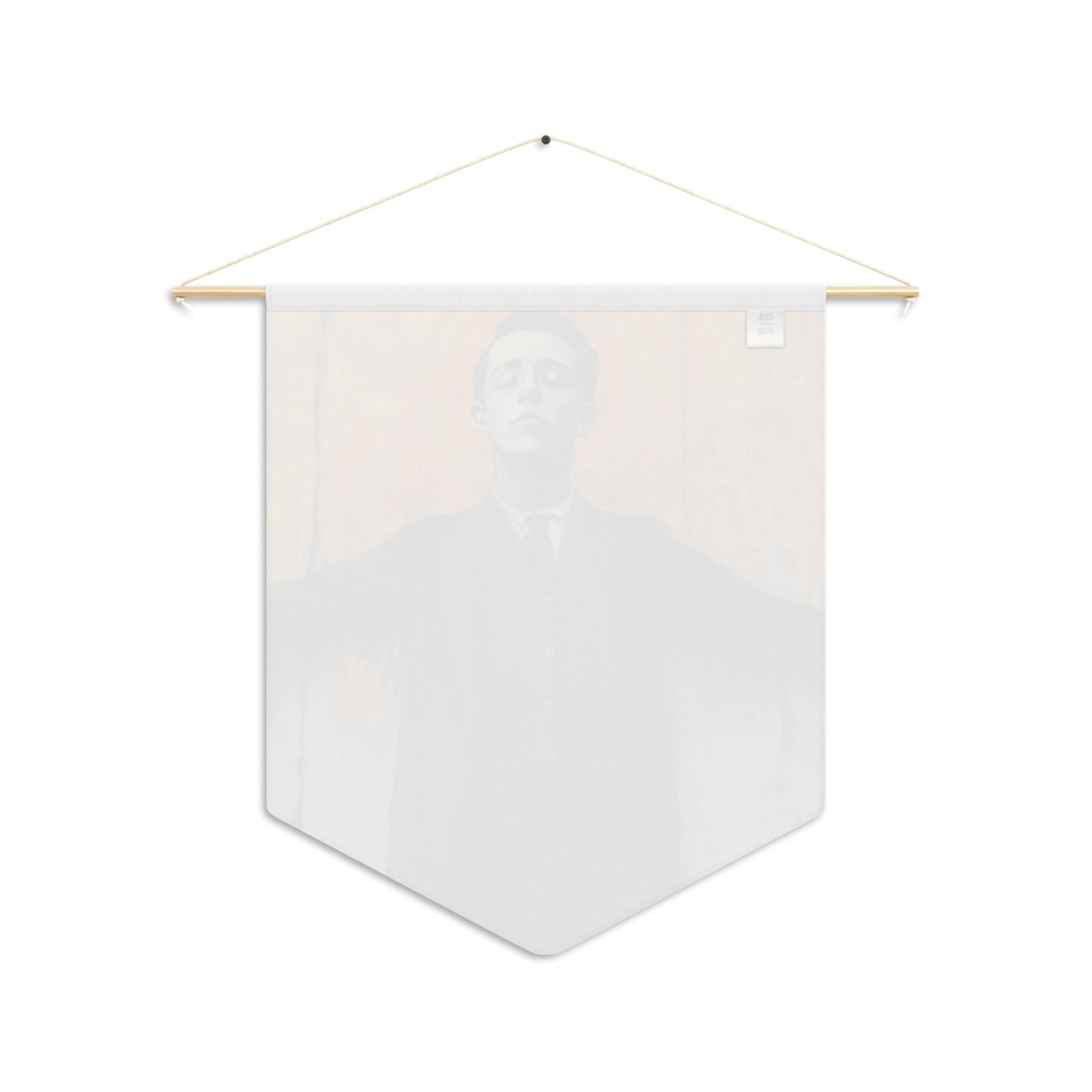 Blessed Miguel Pro - Pennant / Banner / Wall Hanging - Prayer room art - Catholic Home - 18" x 21" - Catholic Saint Martyr Art