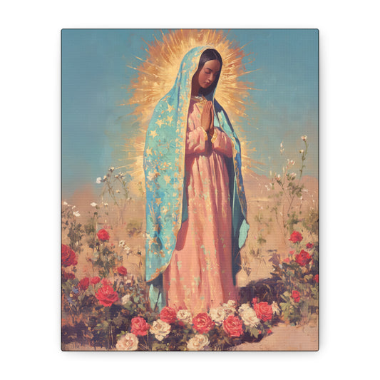 Our Lady of Guadalupe - Gallery Wrapped Canvas - Print - Religious Art for your Home - Catholic Art