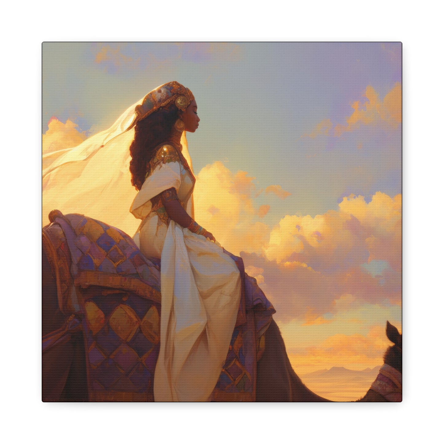 Queen of Sheba - Gallery Wrapped Canvas - Print - Religious Art for your Home - Catholic Art
