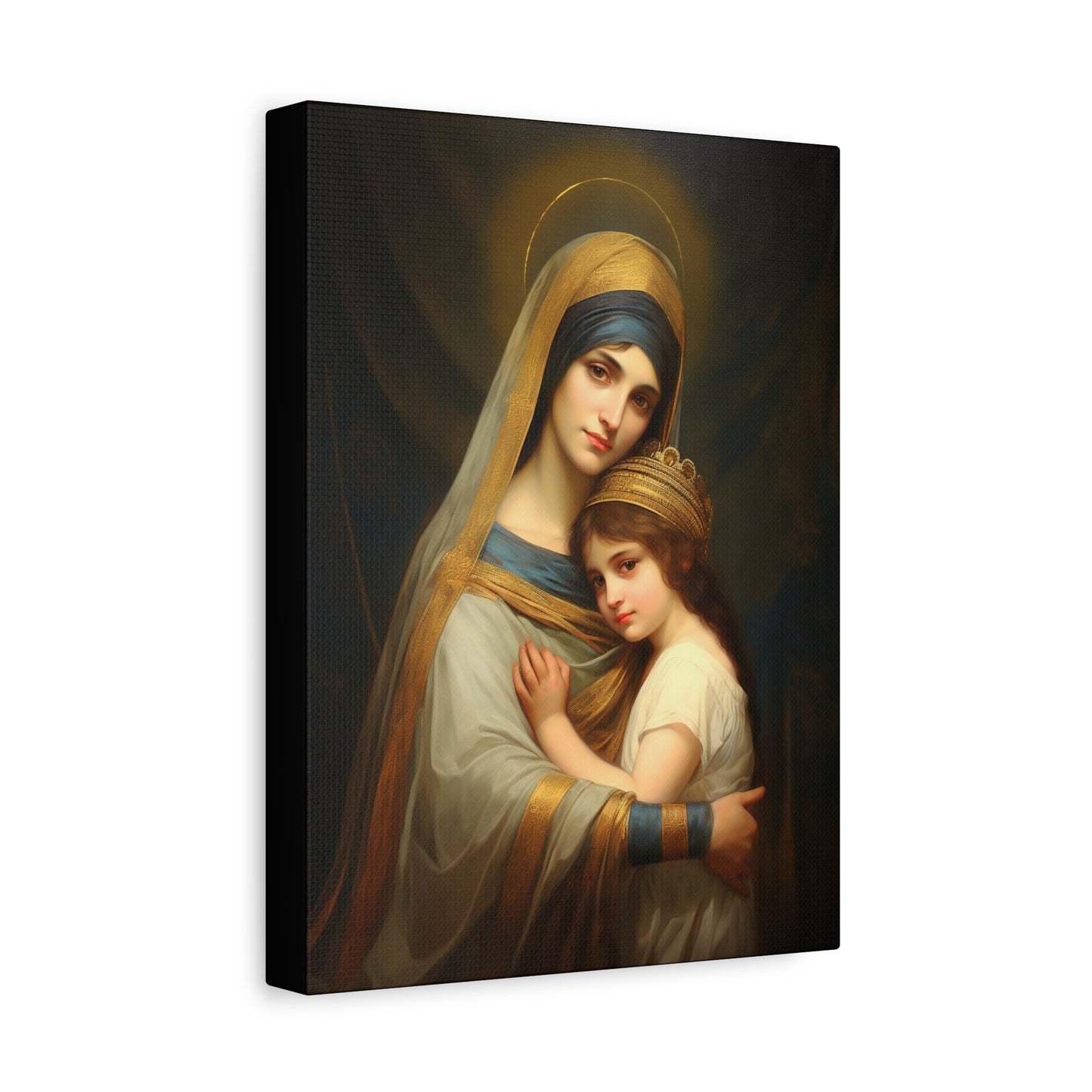 Saint Anne mother of Mary the Blessed Virgin - Museum Wrapped Canvas - Sanctified Souls Print - Religious Art for your Home