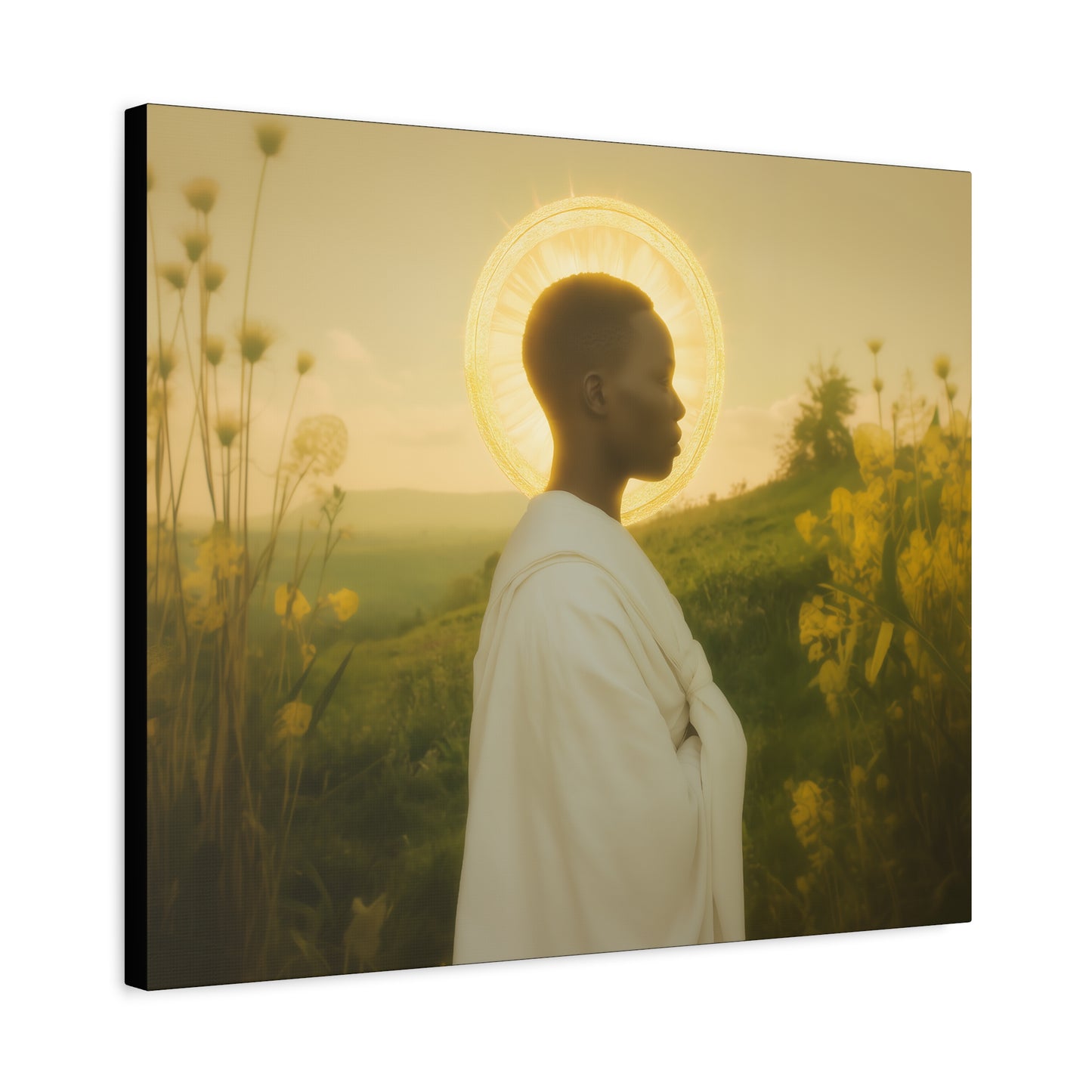 Saint Charles Lwanga -  Museum Wrapped Canvas - Sanctified Souls Print - Religious Art for your Home - Catholic Patron Saint Art