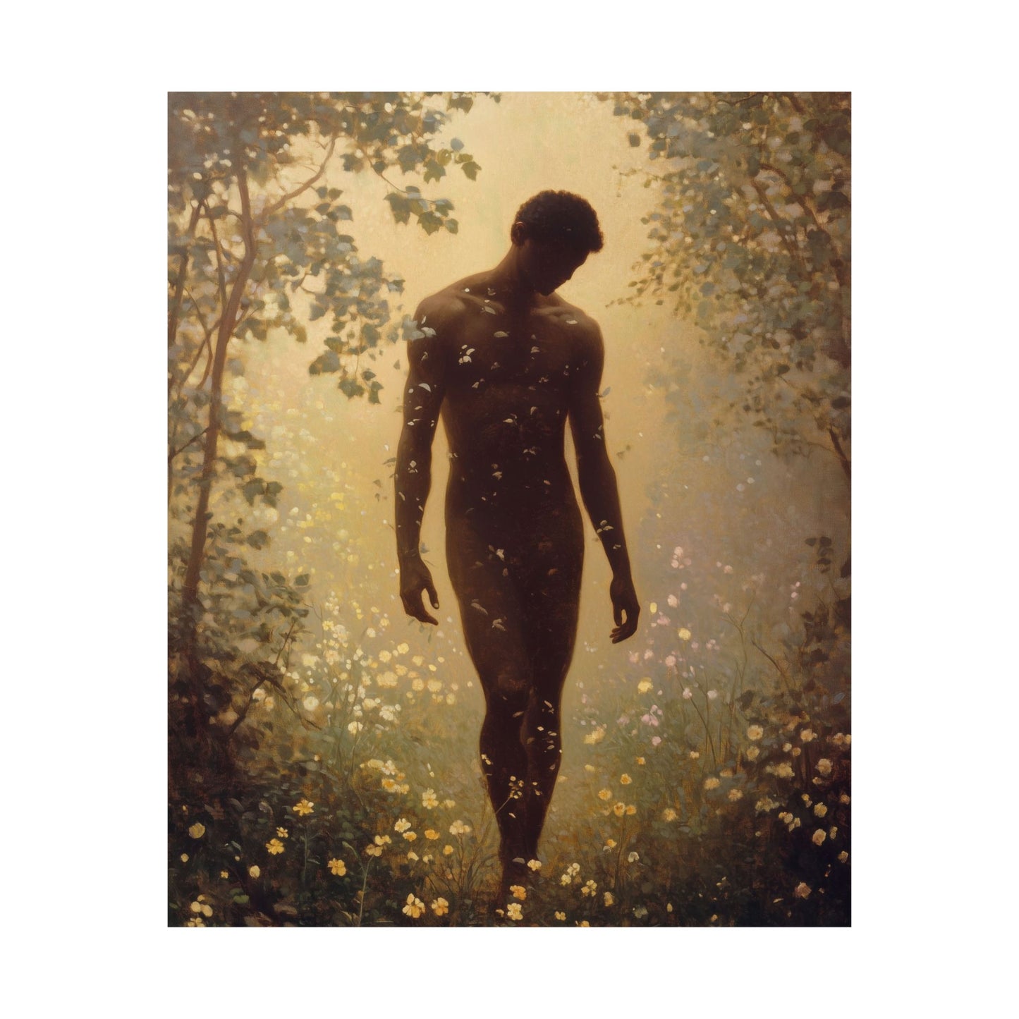 Saint Adam - Sanctified Souls Print - Multiple Sizes - Premium Posters - Catholic Art - Christian Home Decor Artwork