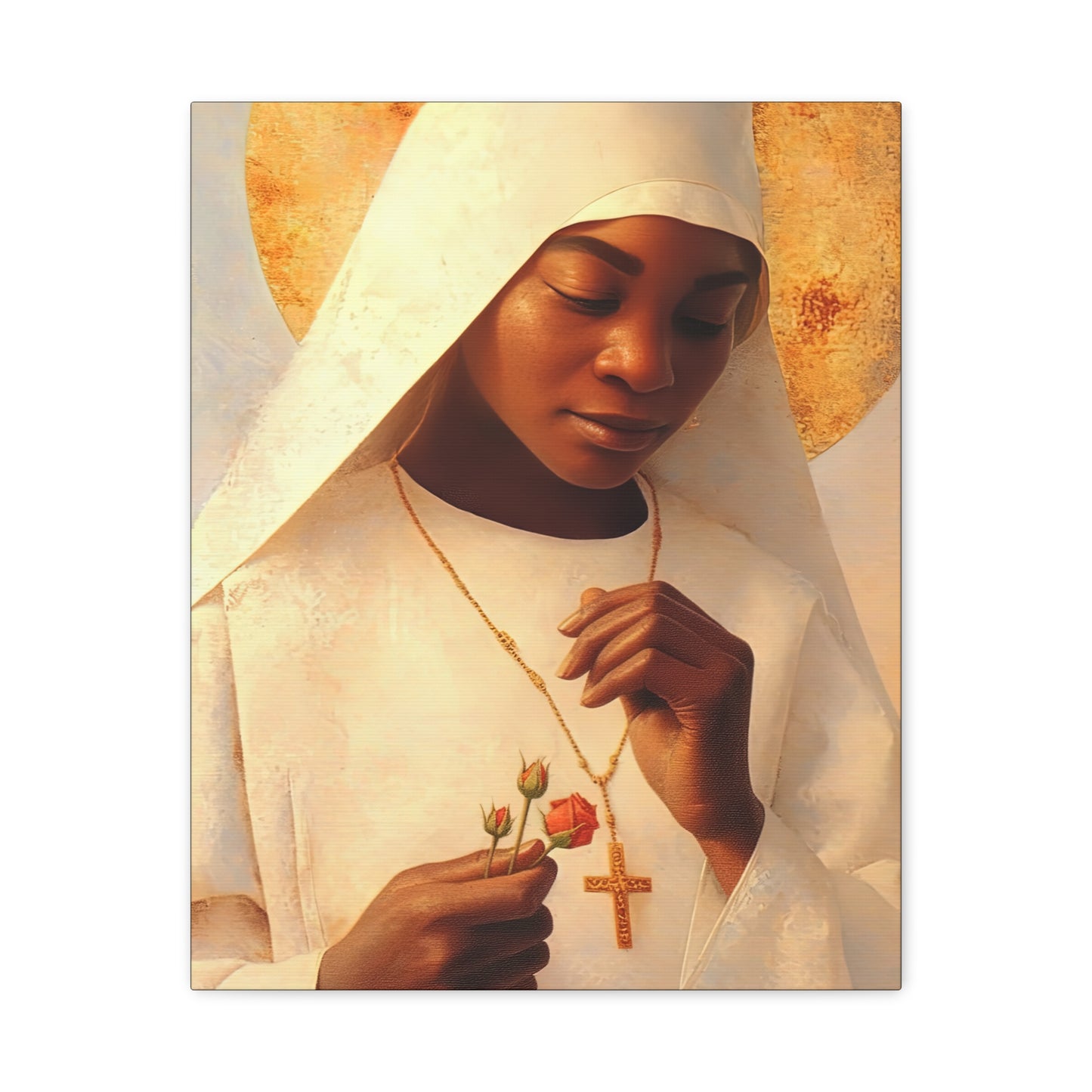 Blessed Marie-Clementine Anuarite Nengapeta - Gallery Wrapped Canvas - Print - Religious Art for your Home - Catholic art print