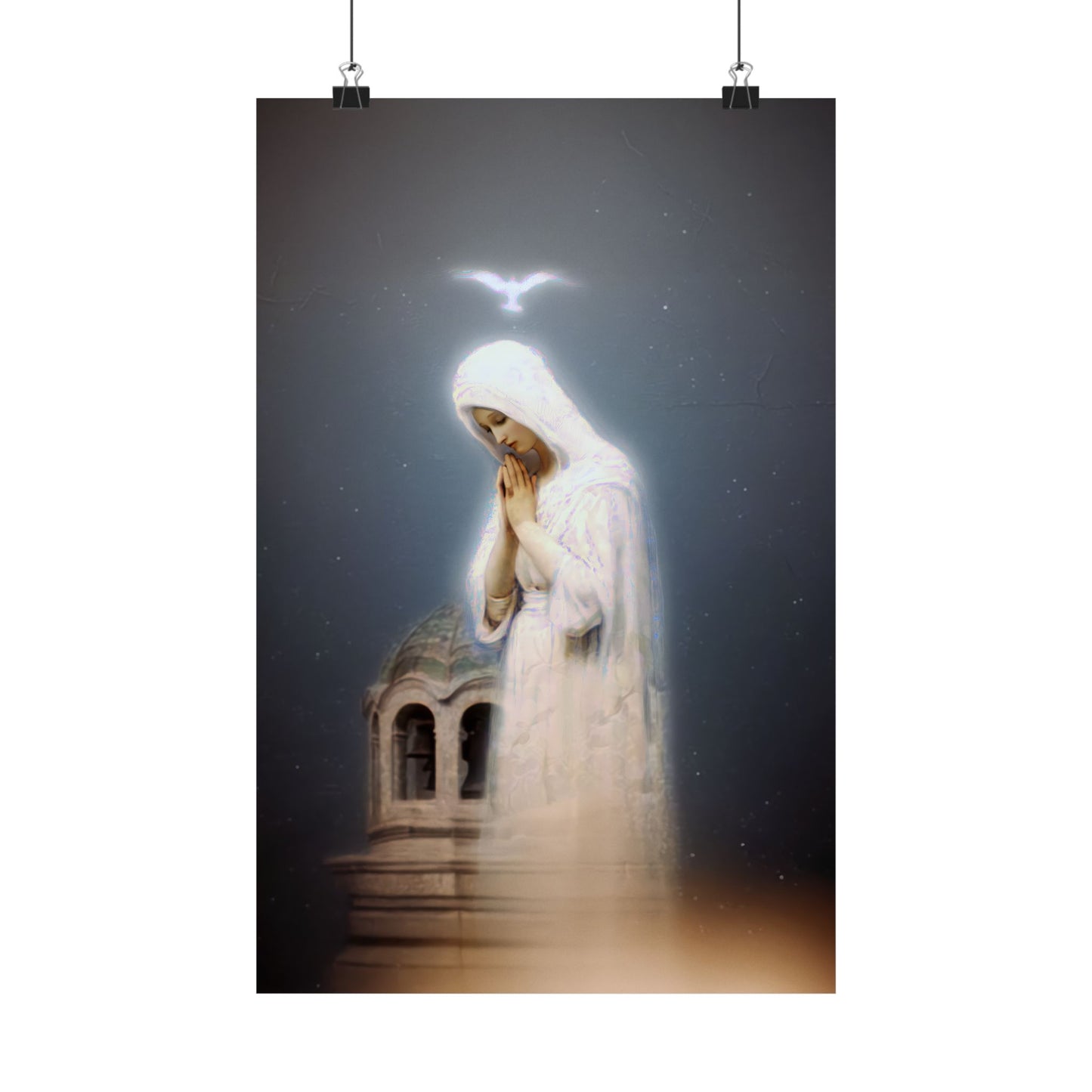 Our Lady of Zeitoun - Mother Mary Print - Marian Art - Sanctified Souls Print - Multiple Sizes - Premium Vertical Posters