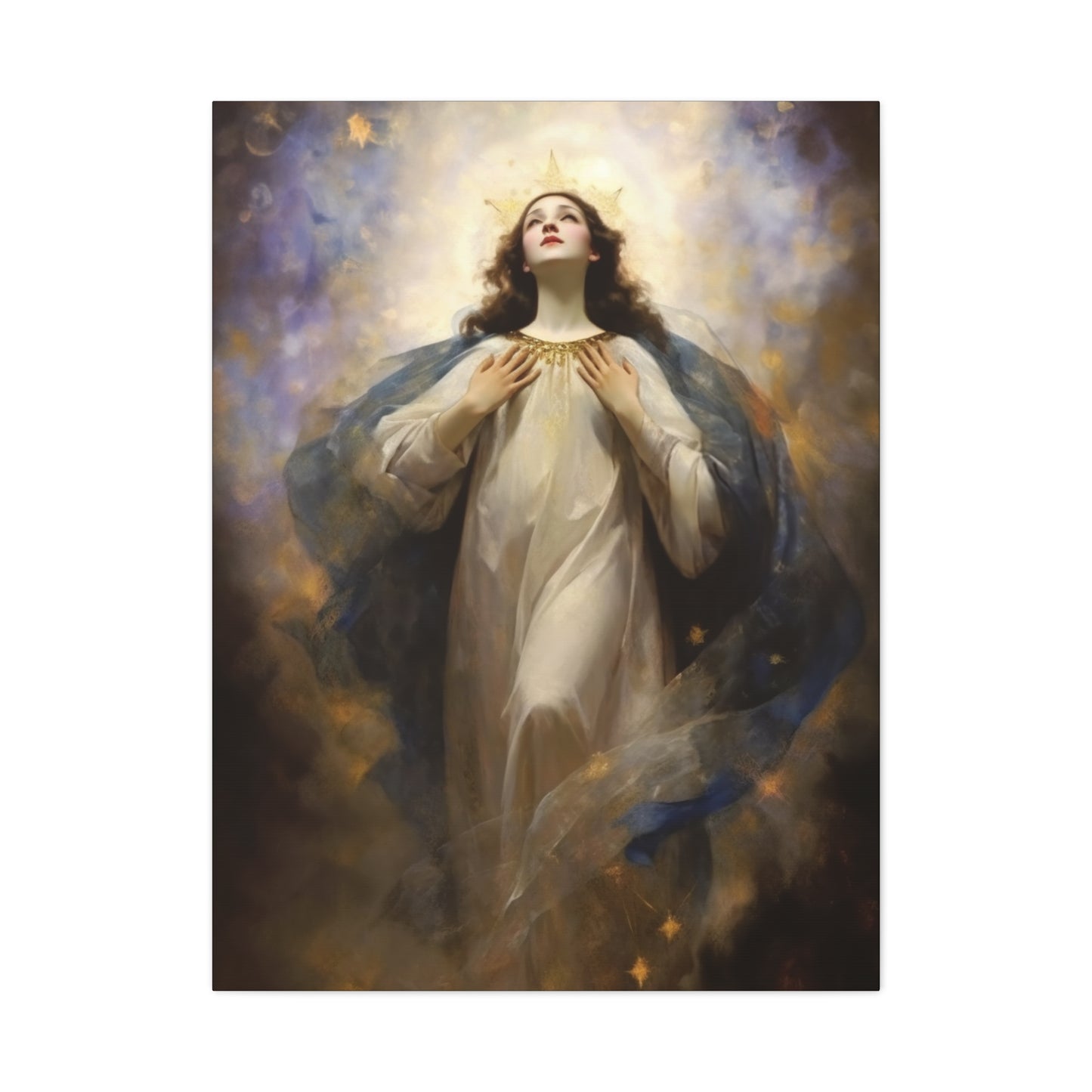 The Assumption of Mary - Museum Wrapped Canvas - Sanctified Souls Print - Religious Art for your Home