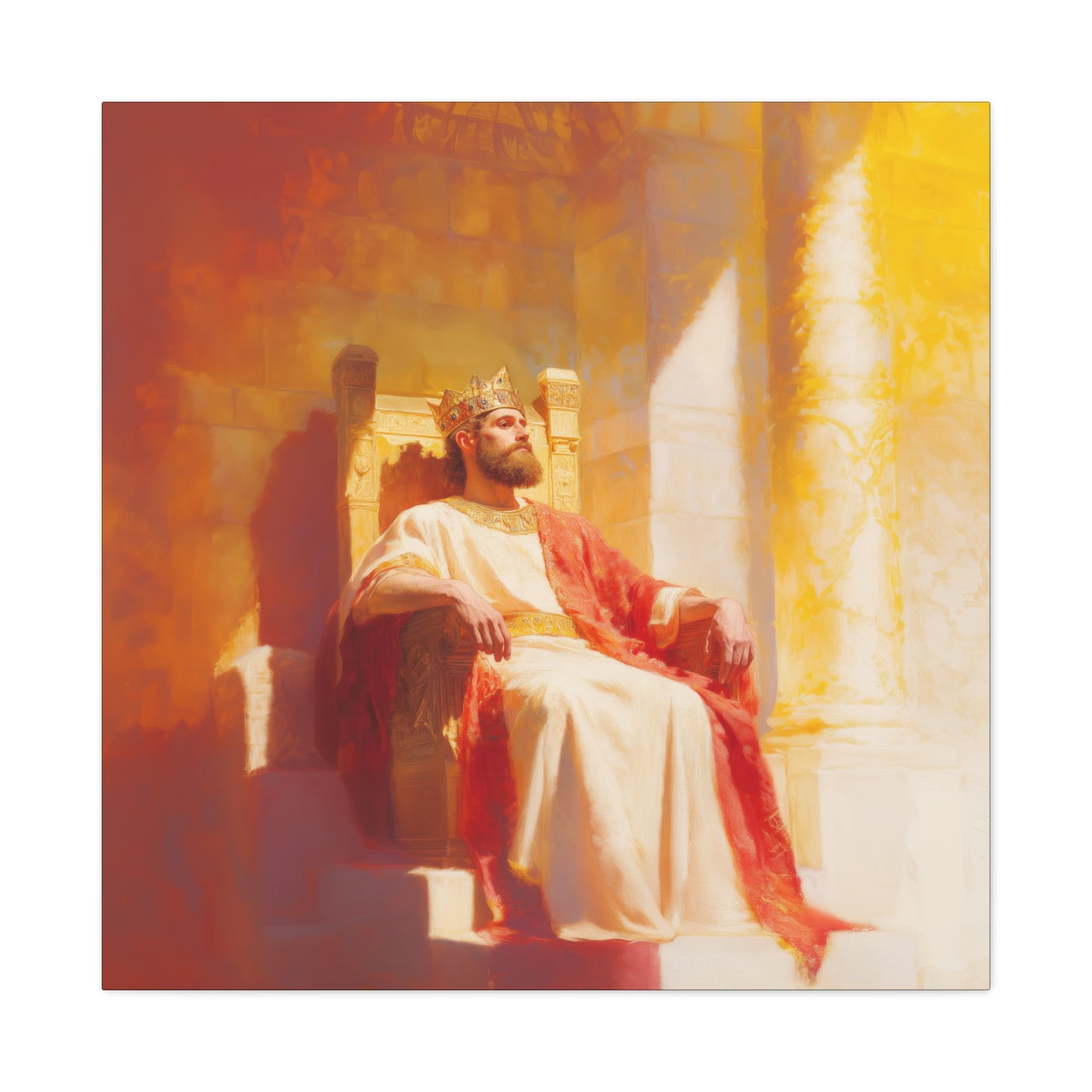 King Solomon: Keeper of God's Understanding - Gallery Wrapped Canvas - Print - Religious Art for your Home - Catholic Art