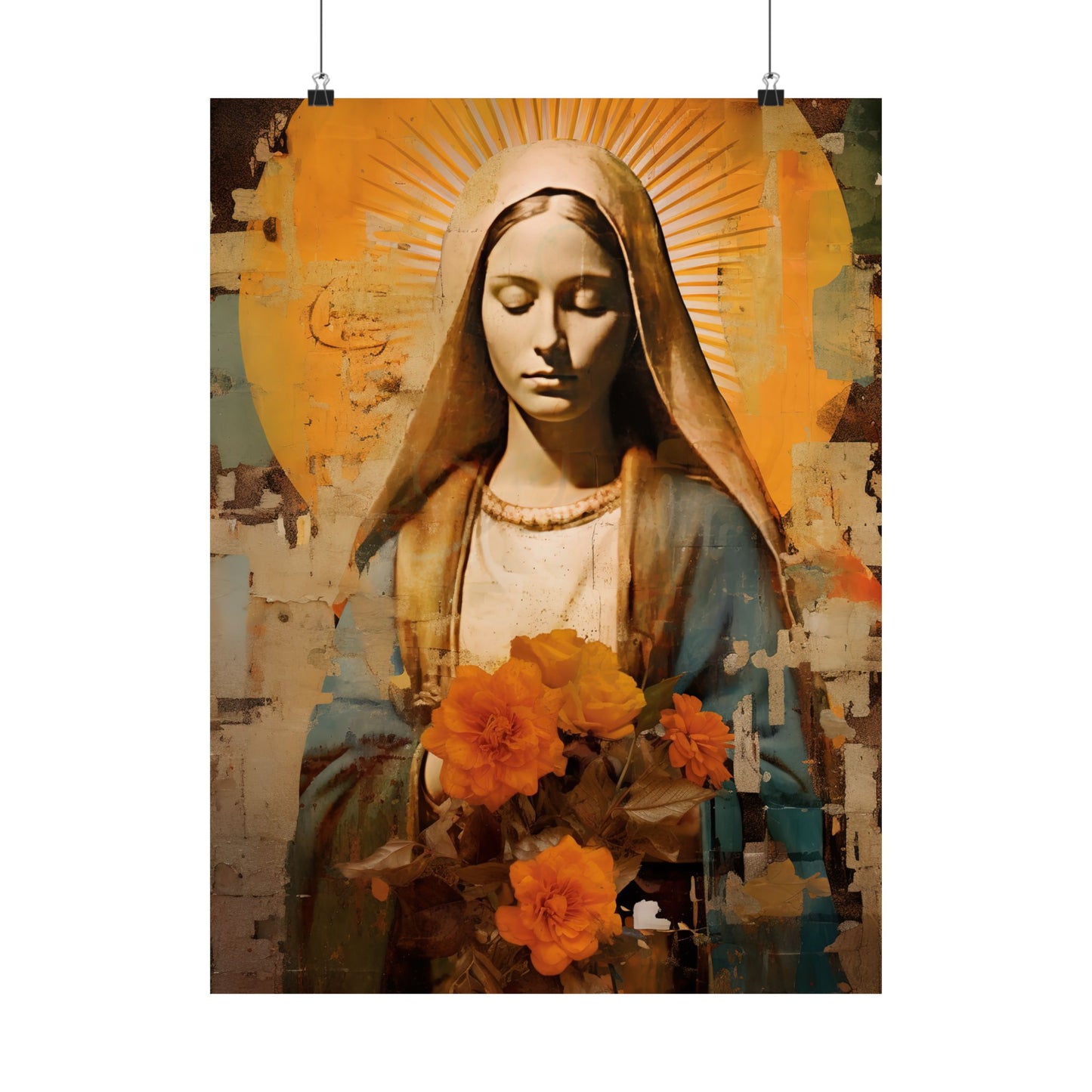 Blessed and Beloved : Mary in Art - Sanctified Souls Print - Multiple Sizes - Premium Matte Vertical Posters - Virgin Mary
