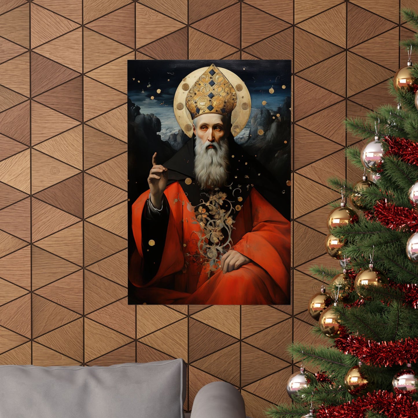 Saint Augustine of Hippo - Sanctified Souls Print - Multiple Sizes - Premium Matte Vertical Posters