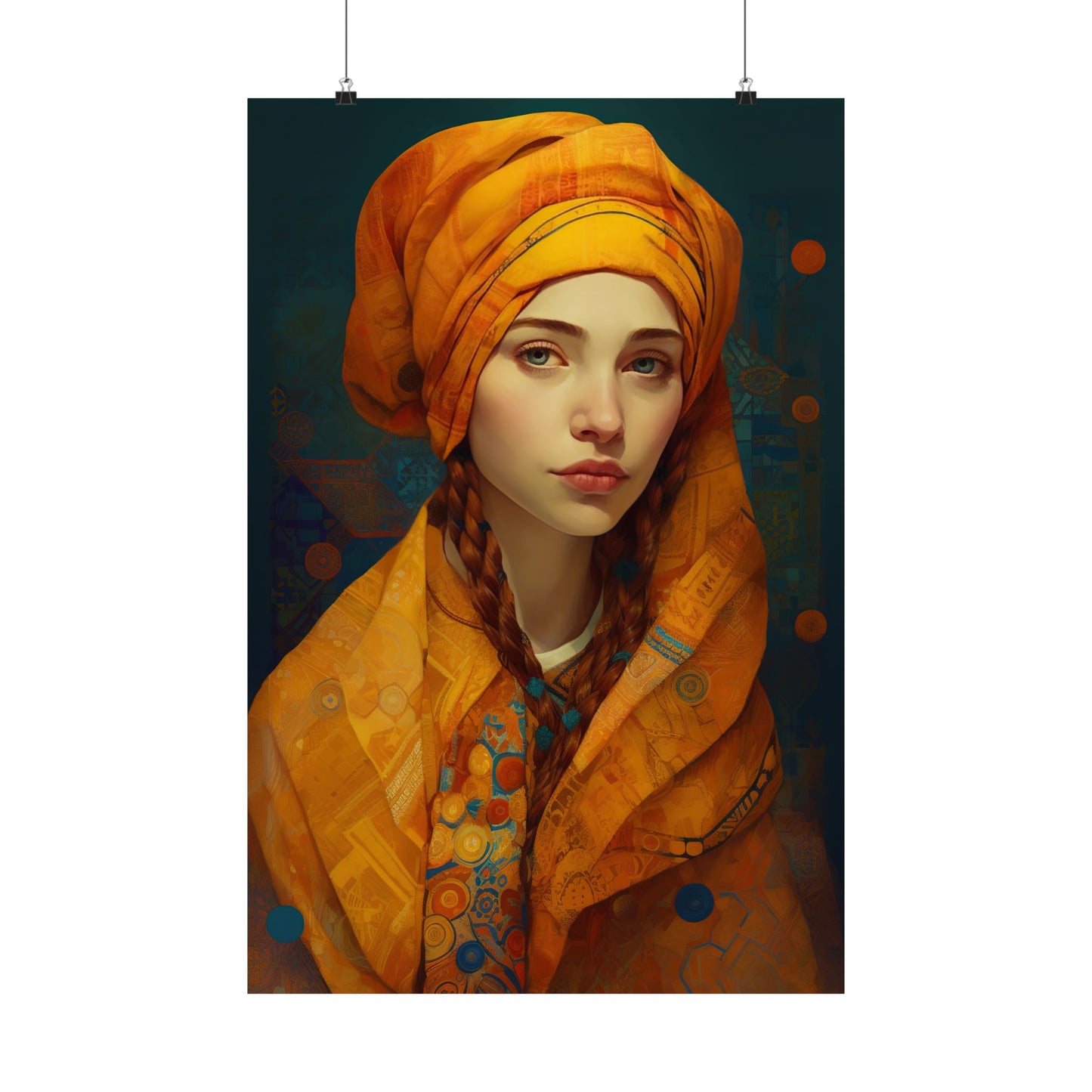 Saint Genevieve - Sanctified Souls Print - Multiple Sizes - Premium Matte Vertical Posters