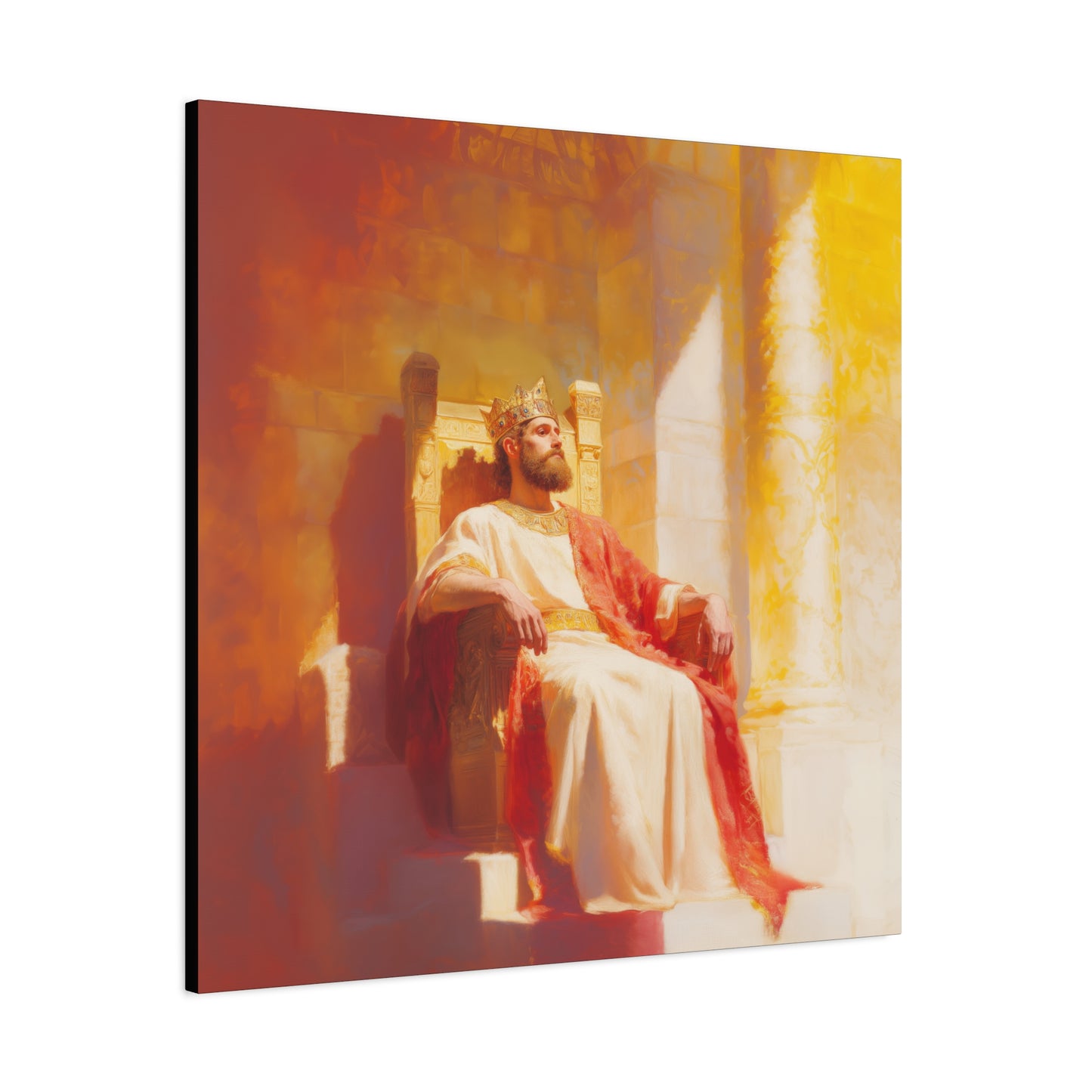 King Solomon: Keeper of God's Understanding - Gallery Wrapped Canvas - Print - Religious Art for your Home - Catholic Art