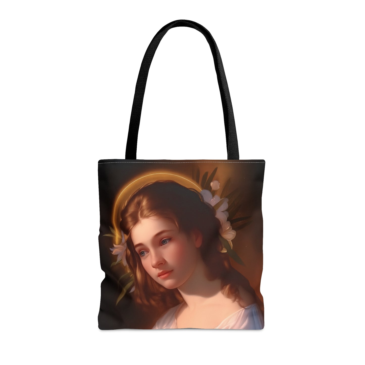 Saint Cecilia Tote Bag - Large Medium Small Faith Art Bag - Catholic Purse - Religious - Prayer Bag
