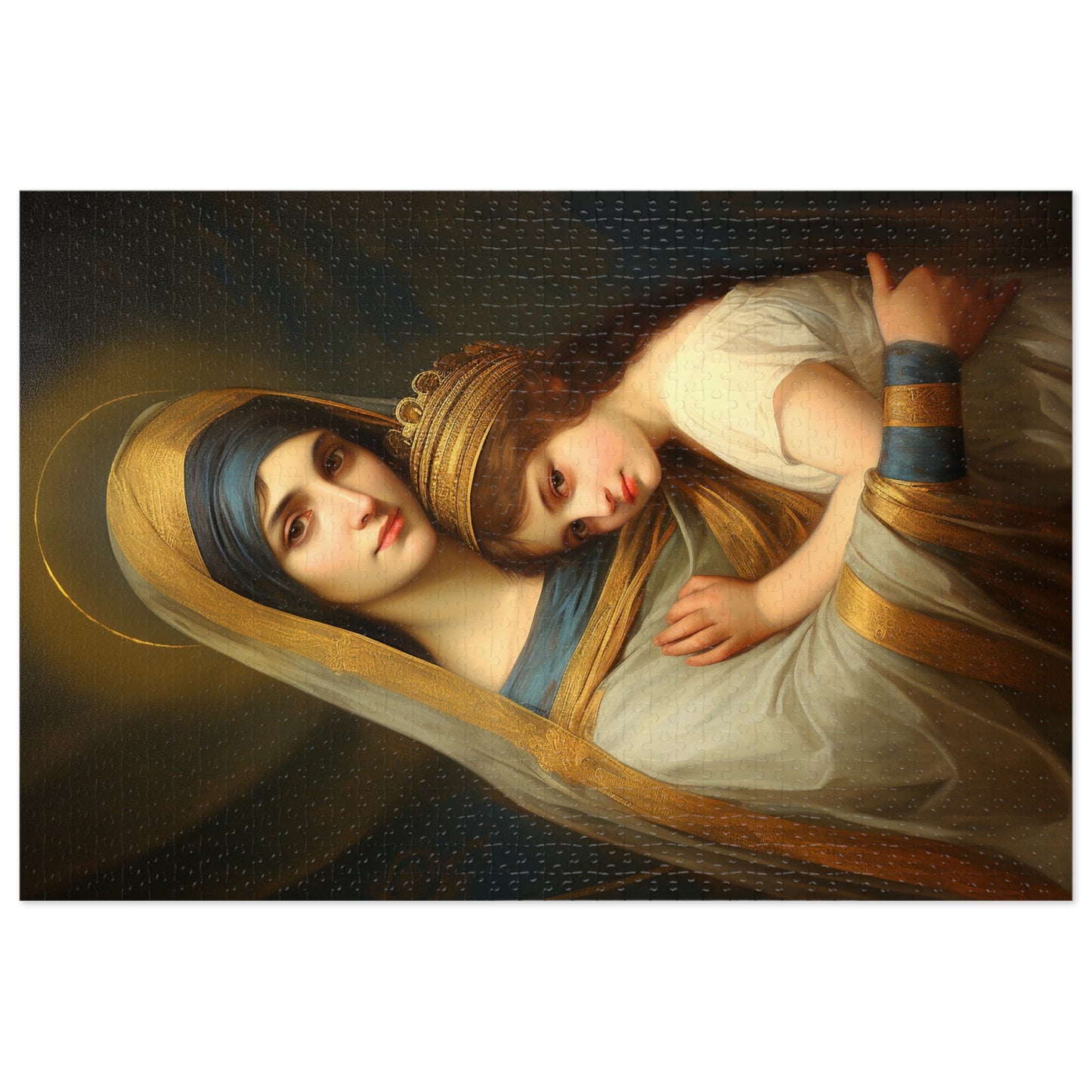 Saint Anne mother to Mary the Blessed Virgin - Puzzle and Keepsake Tin - Jigsaw Puzzle (30, 110, 252, 500,1000-Piece) - Religious Puzzle