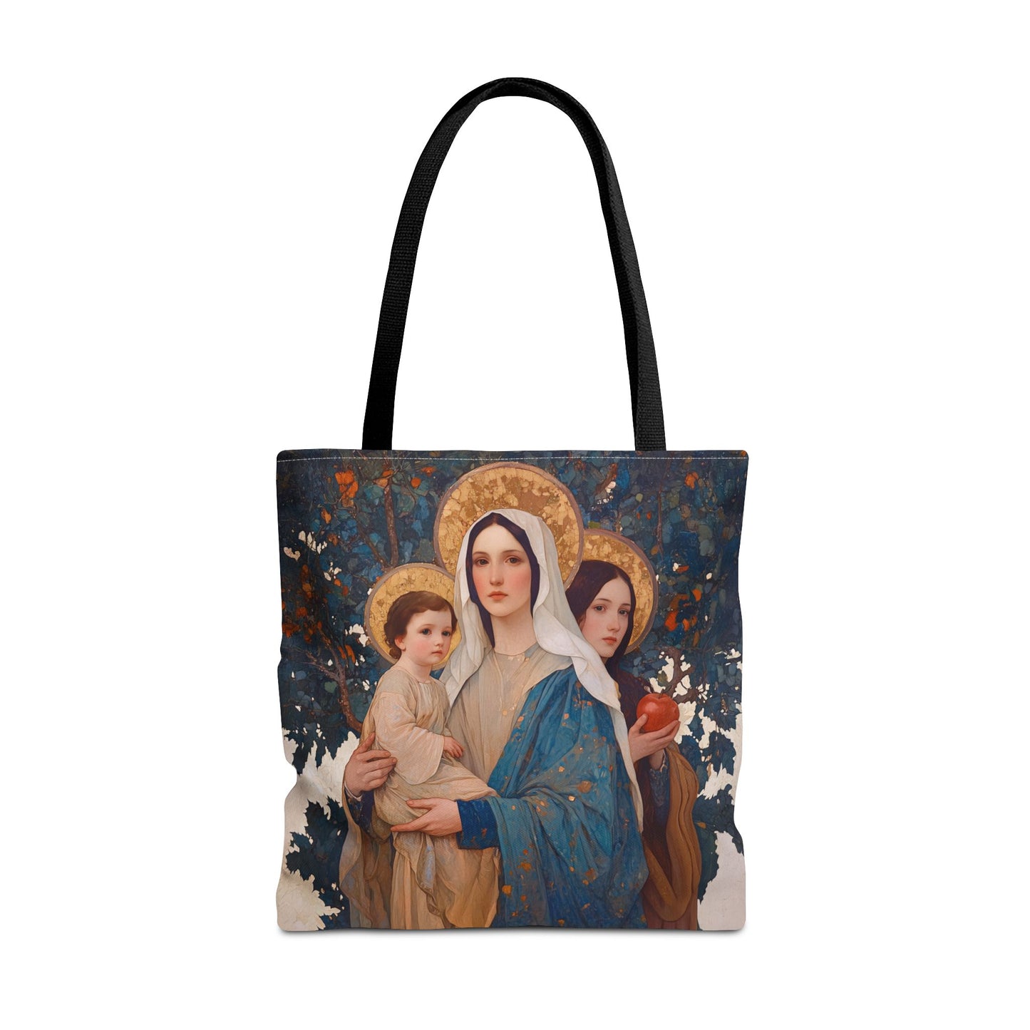 New Eve / Mary, The New Eve - Mother Mary Title - Marian Art - Tote Bag - Large Medium Small Faith Art Bag - Tote Purse