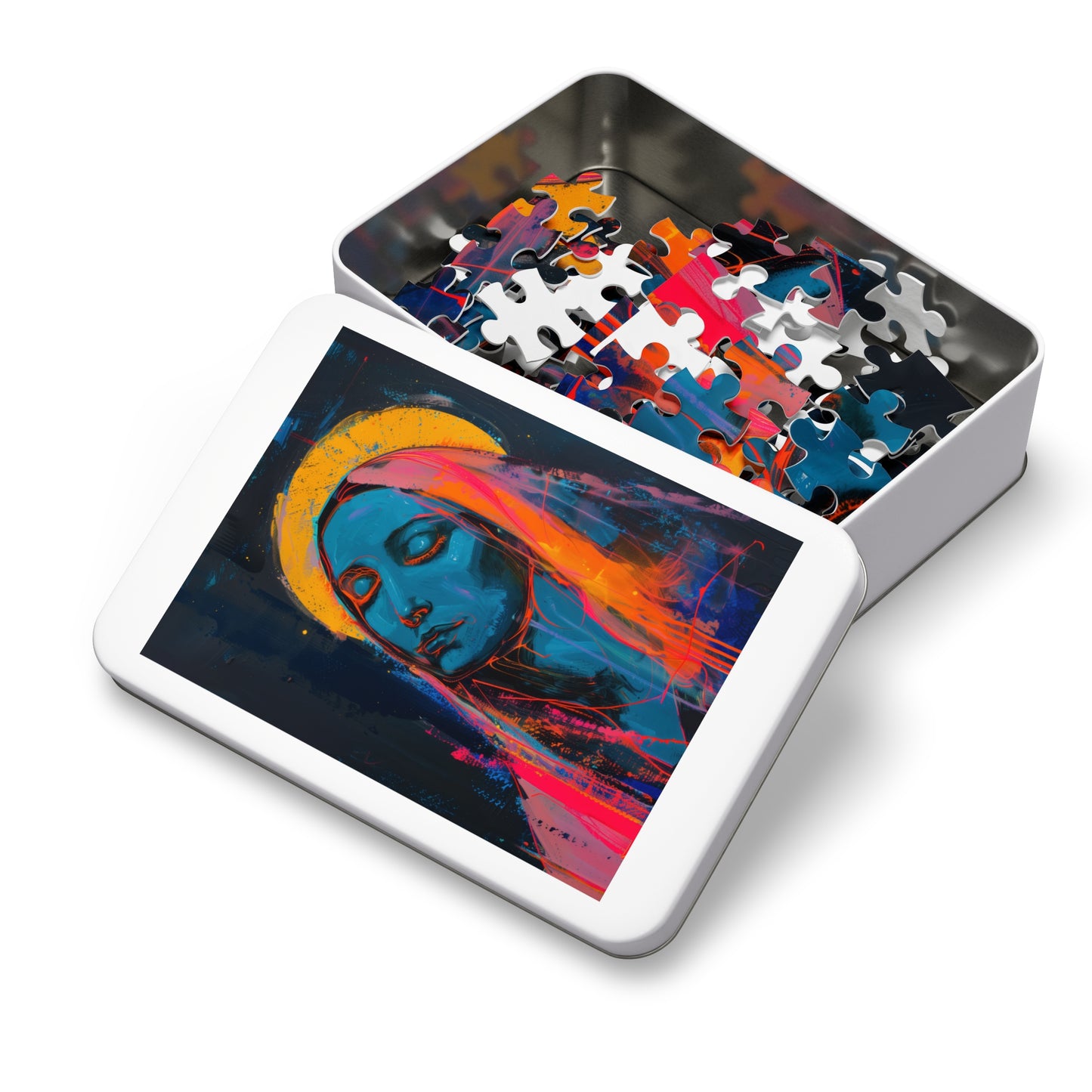 Mary, Mother of God _ Mother of Eternal Wisdom - Puzzle and Keepsake Tin - Religious (30, 110, 252, 500,1000) - Religious Catholic Puzzle