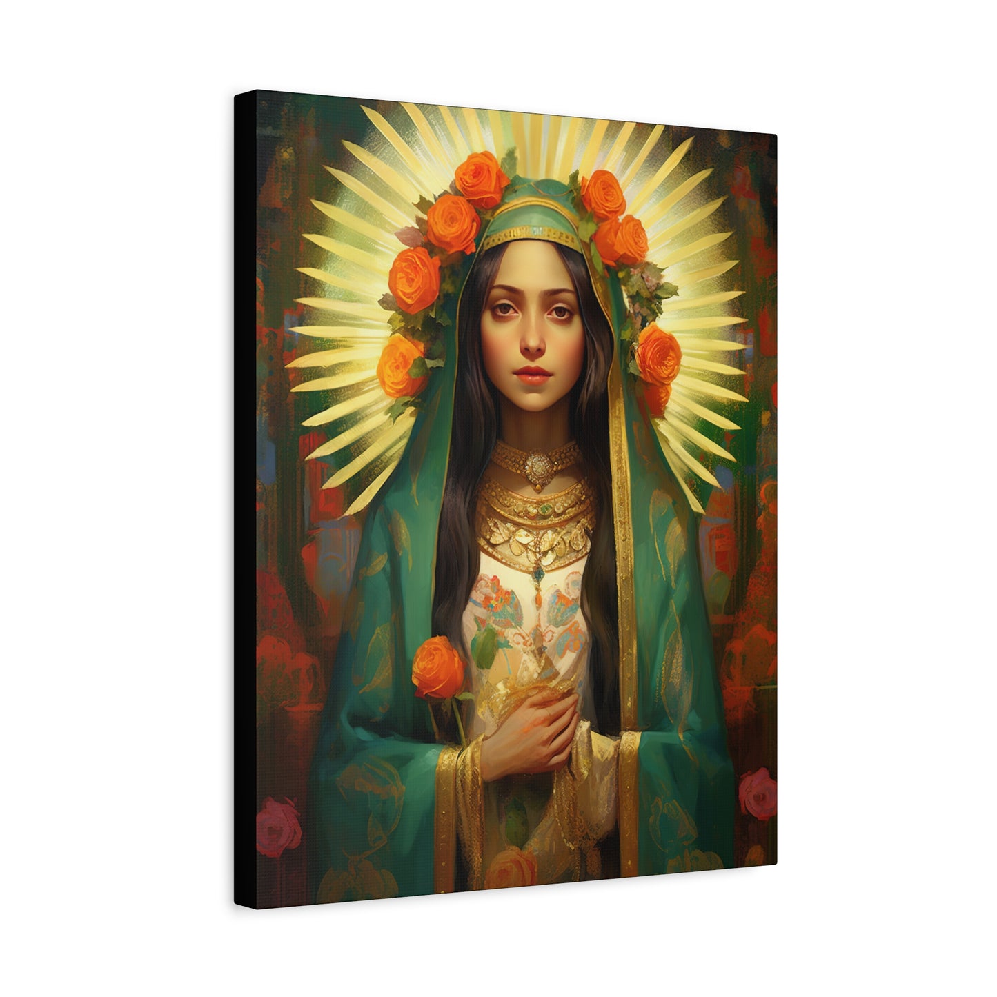 Patroness of Hope Our Lady of Guadalupe Museum Wrapped Canvas Print - Multiple Sizes - Catholic Home art