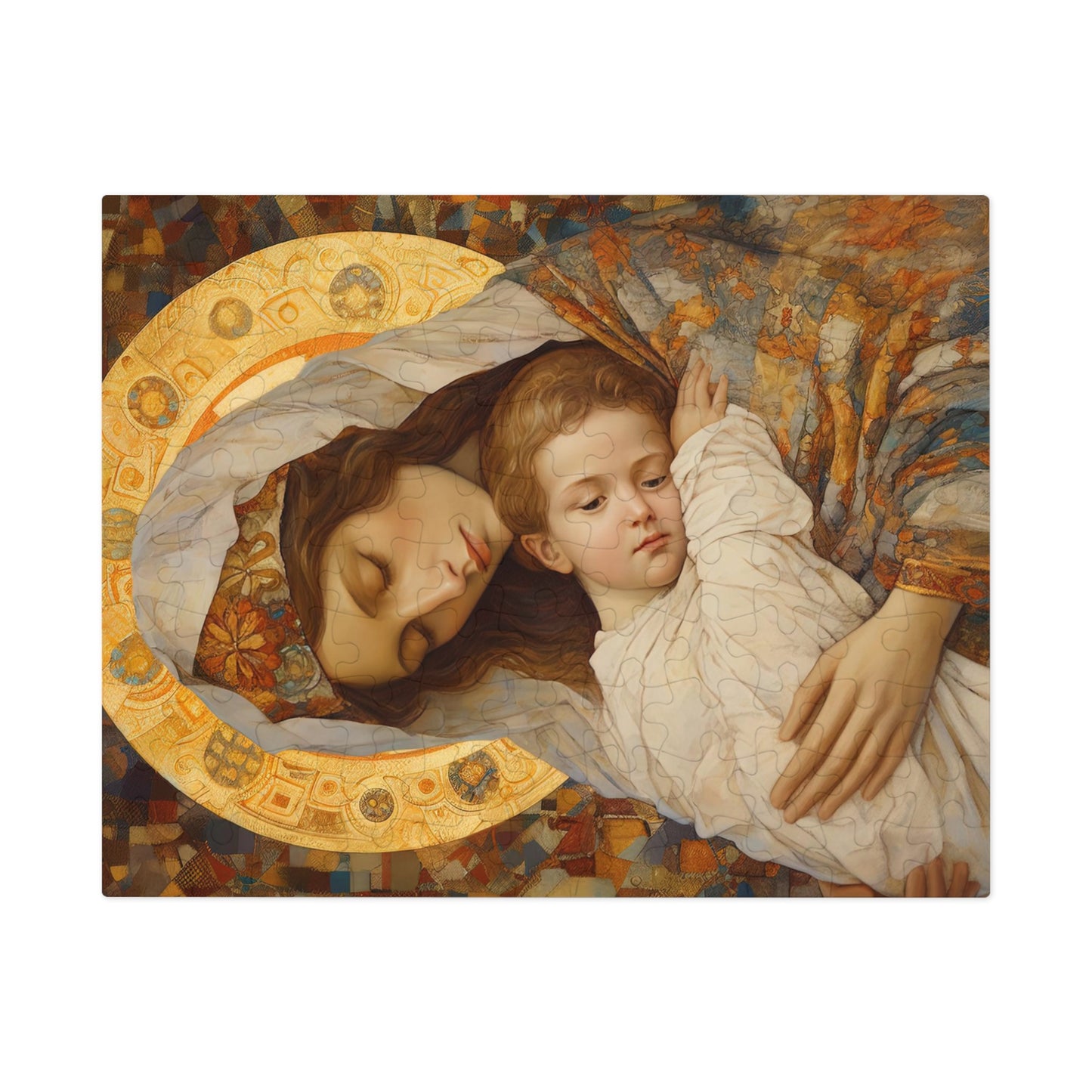 Cradle of Grace - Madonna and the Newborn Christ - Puzzle and Keepsake Tin - Jigsaw Puzzle (30, 110, 252, 500,1000-Piece) - Religious Puzzle